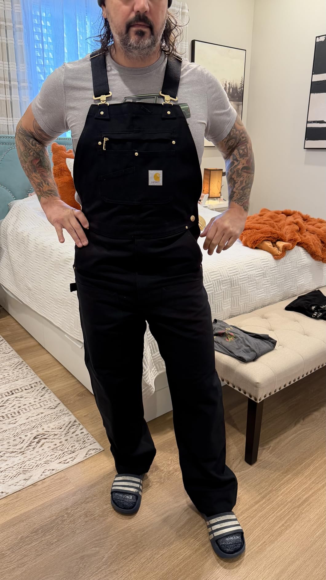 Carhartt R01 Duck Bib Overall customer photo 2