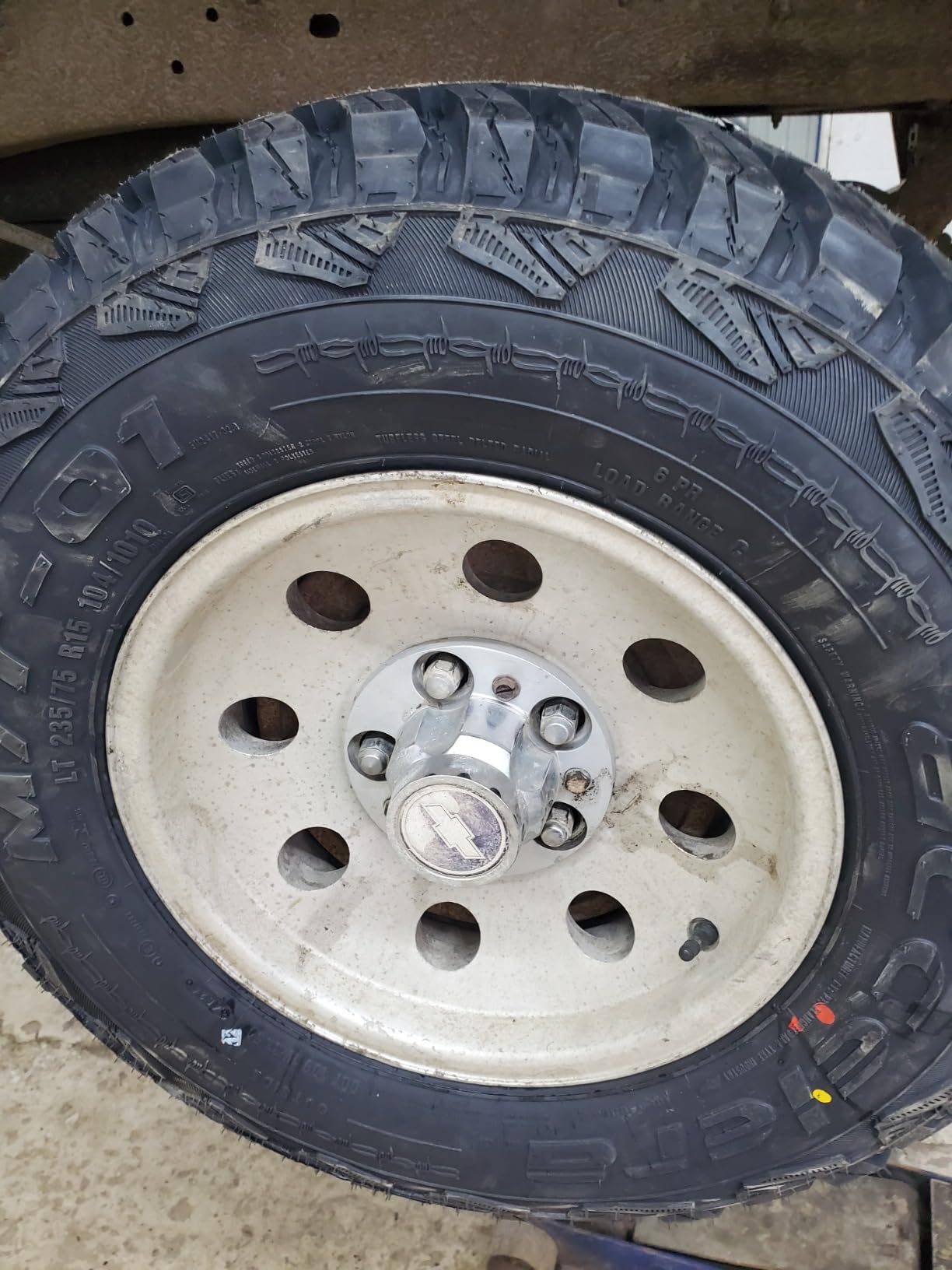 Accelera M/T-01 Mud Off-Road Light Truck Radial Tire-LT235/75R15 235/75/15 235/75-15 104/101Q Load Range C LRC 6-Ply BSW Black Side Wall customer photo 2