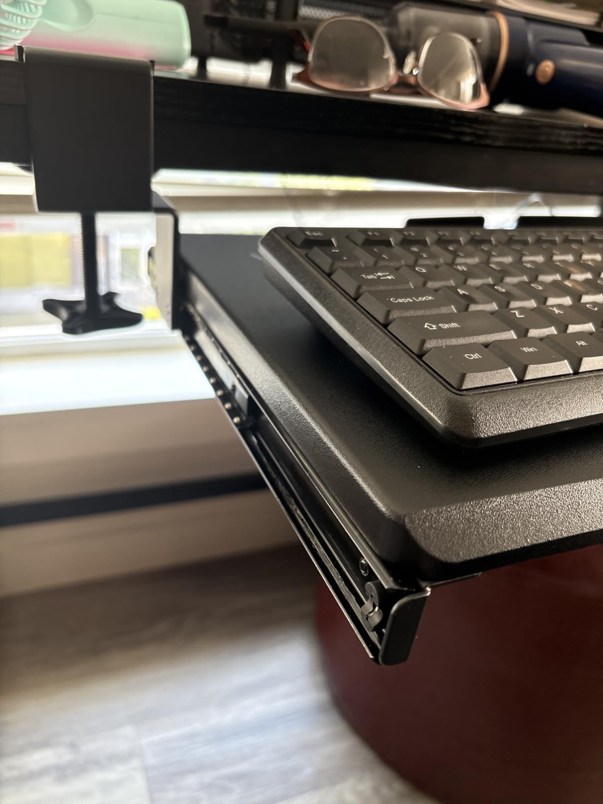 VIVO Black Clamp-on 27 x 11 in Keyboard Tray, MOUNT-KB05E customer photo 2