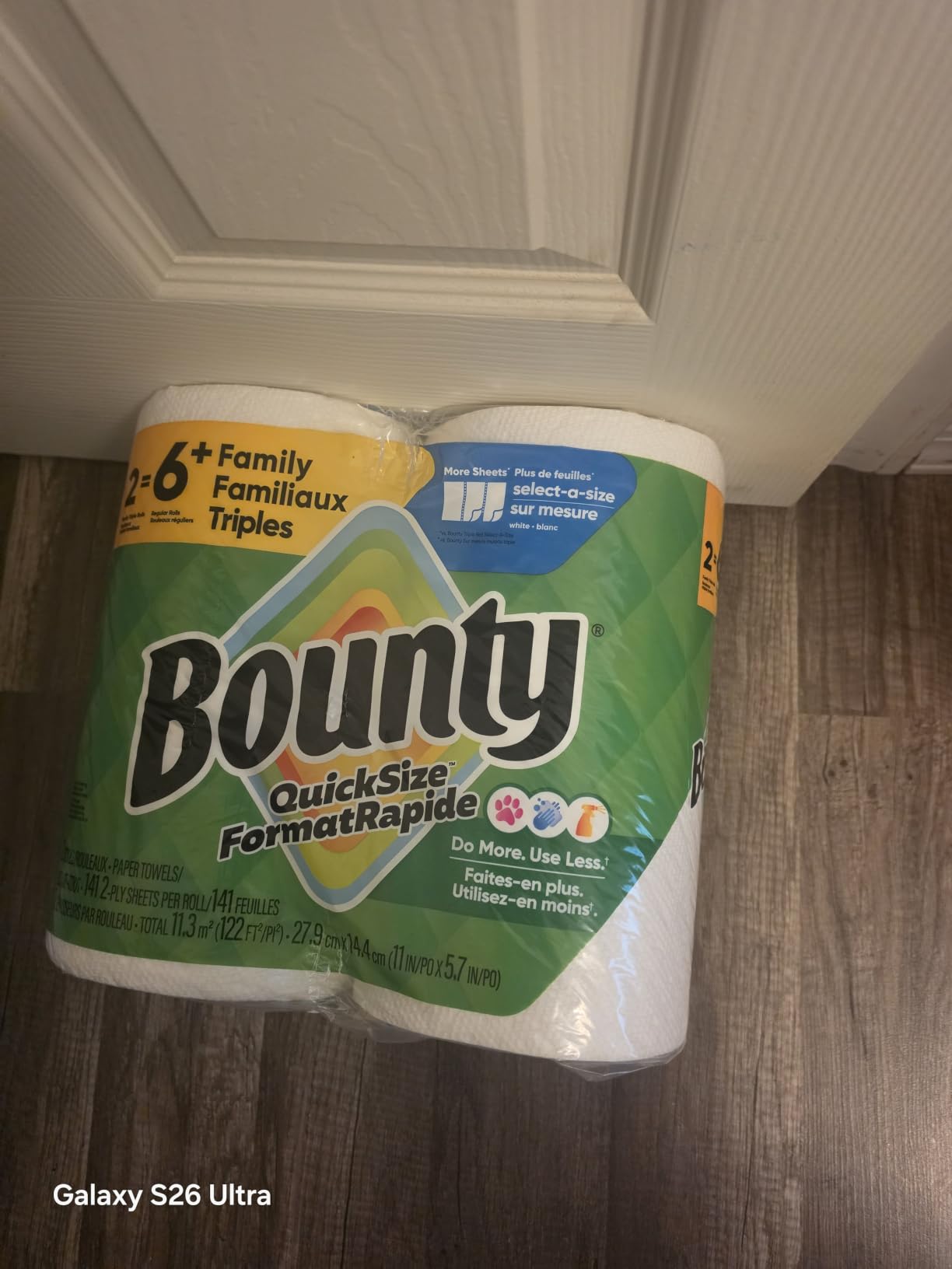 Bounty Quick Size Paper Towels, White, 8 Family Rolls customer photo 2