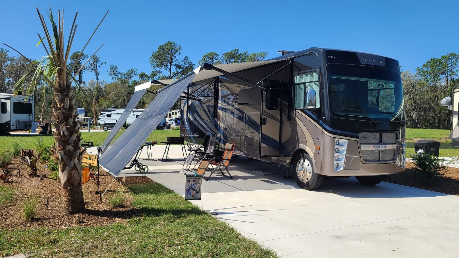 ShadePro - Vista Shade - RV Awning Shade Screen - Zipper Sun Screen Installs in Seconds - Solar Mesh Blocks 87% of Sunlight - The Original Camper Sunscreen Shade for Awnings - 17' x 8' - Black customer photo 2
