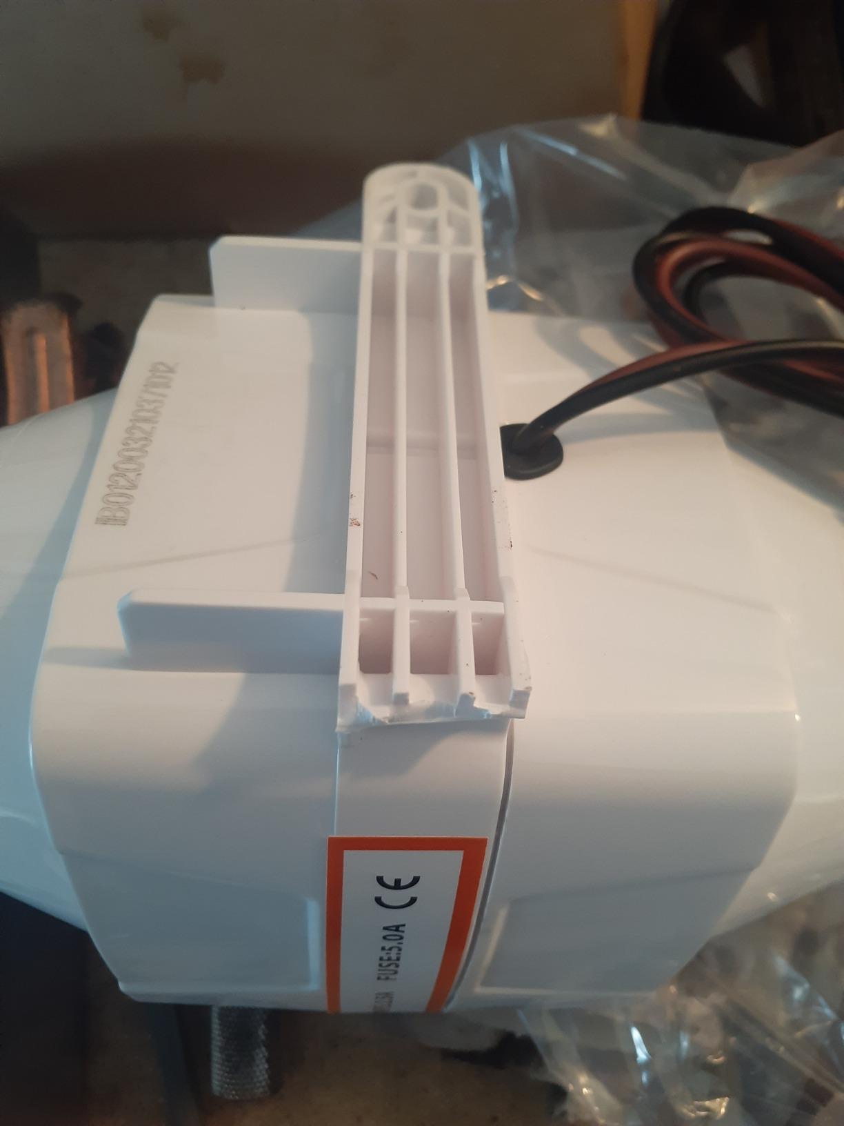 YaeMarine 3 Inch 12V in-Line Blower Electric in-Line Marine Bilge Air Blower 130 CFM White for Boat Marine customer photo 1