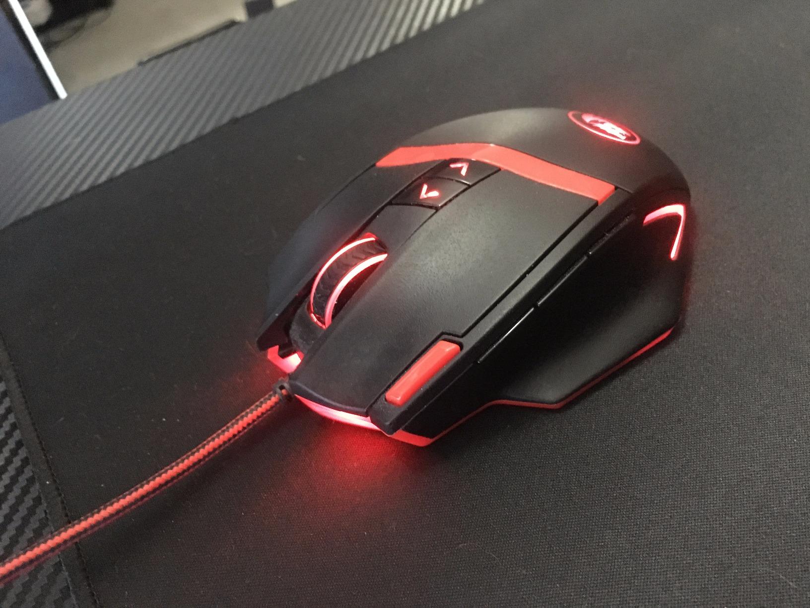 Redragon M801 Wireless Gaming Mouse, RGB Gaming Mouse with MMO 9 Programmable Macro Editing Buttons, UP 16000 Adjustable DPI, Rapid Fire Button for Game, Windows,PC - Wireless, Black customer photo 1