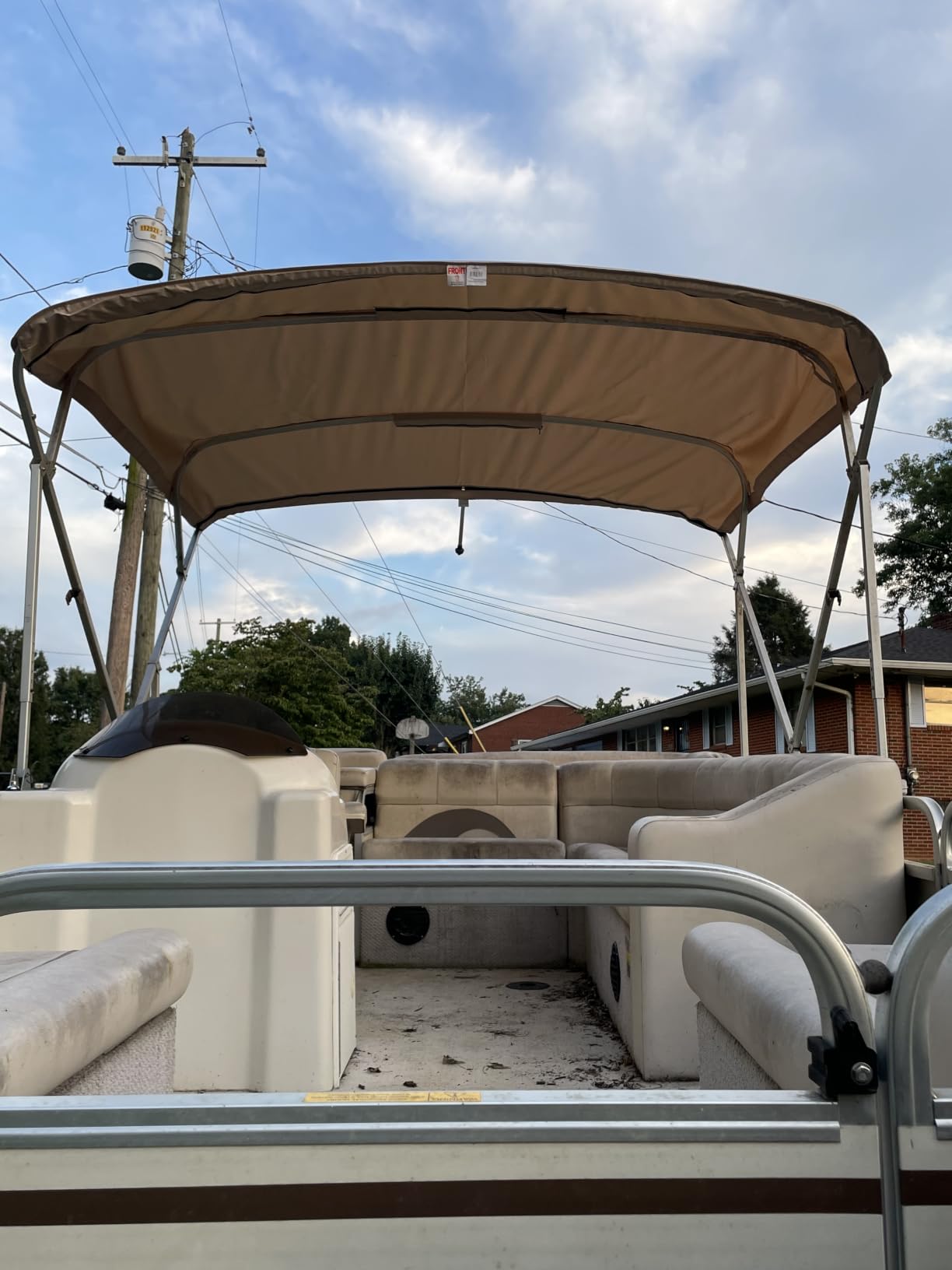 SavvyCraft Boat 4 Bow Bimini Replacement Canvas w/Boot No Frame 8ft/10ft customer photo 2