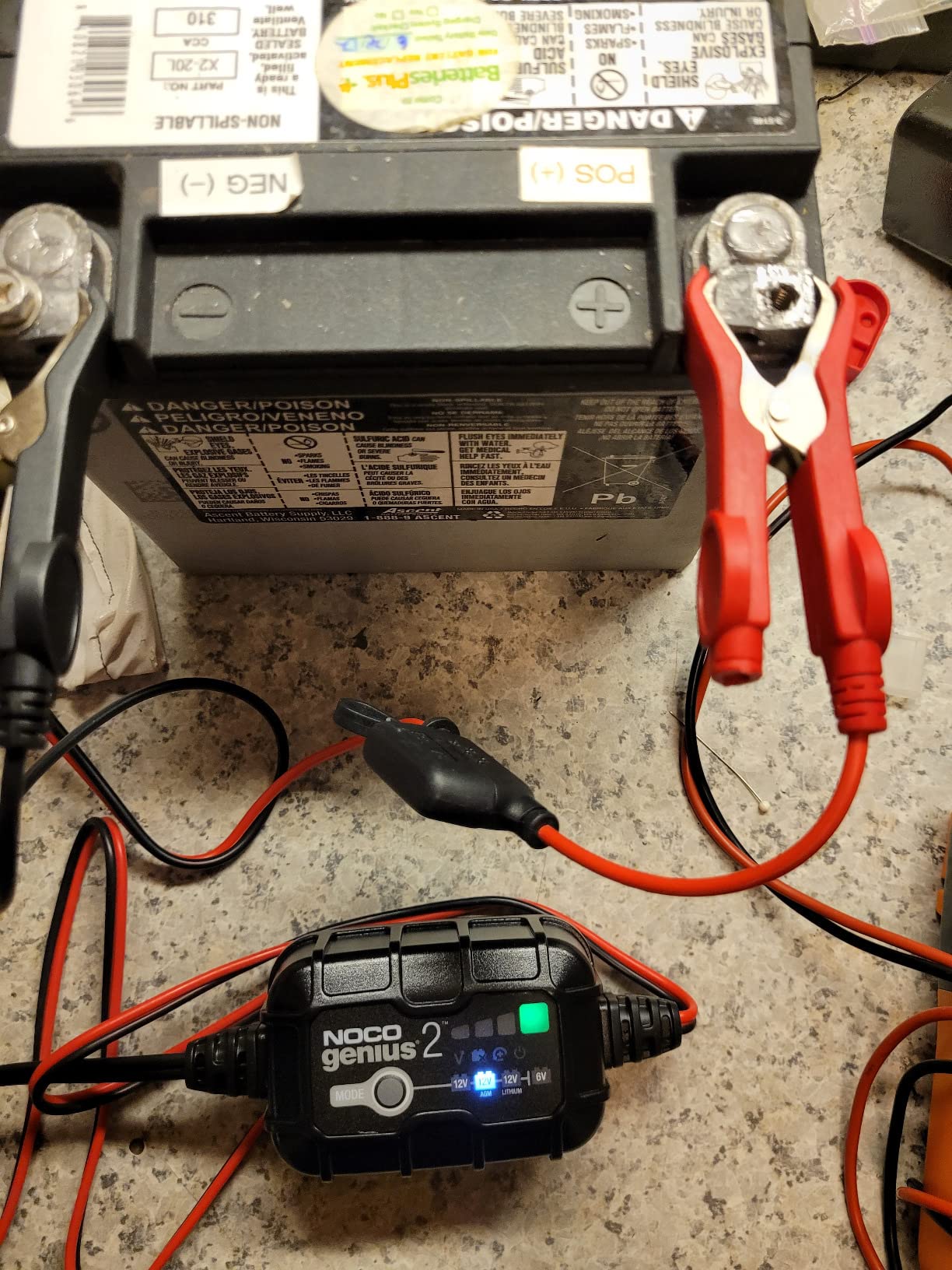 NOCO GENIUS2 2A 6/12V Smart Battery Charger, Trickle Charger & Maintainer customer photo 2