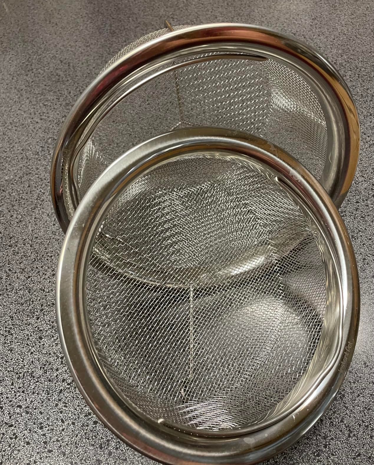 Instant Pot Official Mesh Steamer Basket Set, Stainless Steel, Dual-Purpose Steamer & Strainer, Easy-Lift Handle, Dishwasher Safe, Rust-Resistant, Essential Accessory for Healthy Cooking customer photo 2