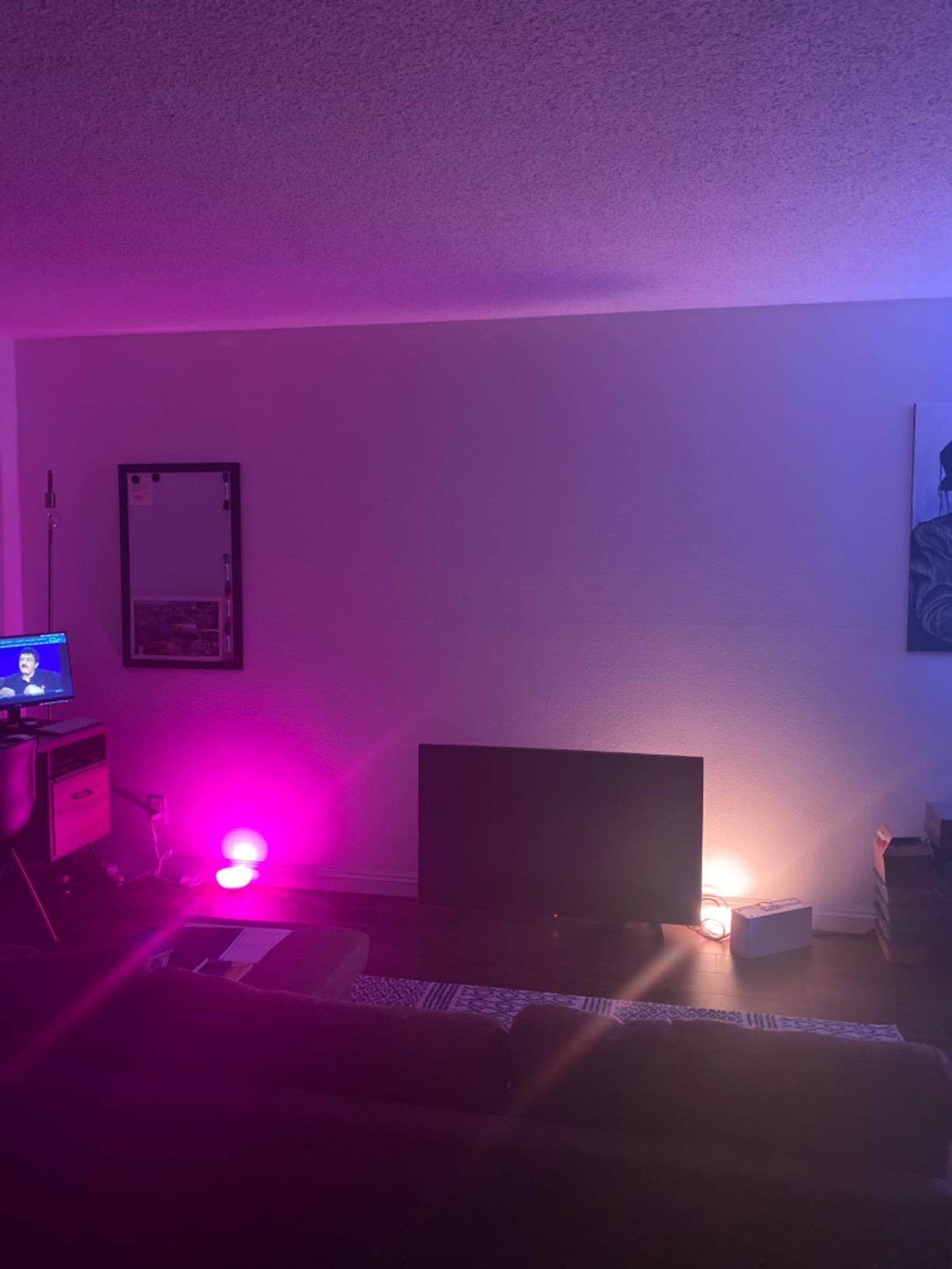Philips Hue Go Smart Portable Table Lamp, 1-Pack, White customer photo 2