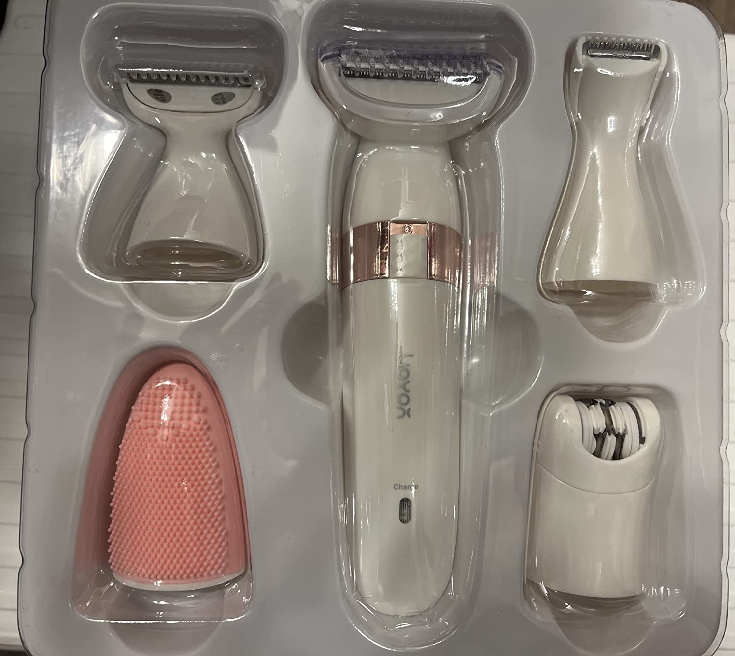 VOYOR Electric Razors for Women, 5 in 1 Bikini Shaver for Legs & Body ES500 customer photo 2