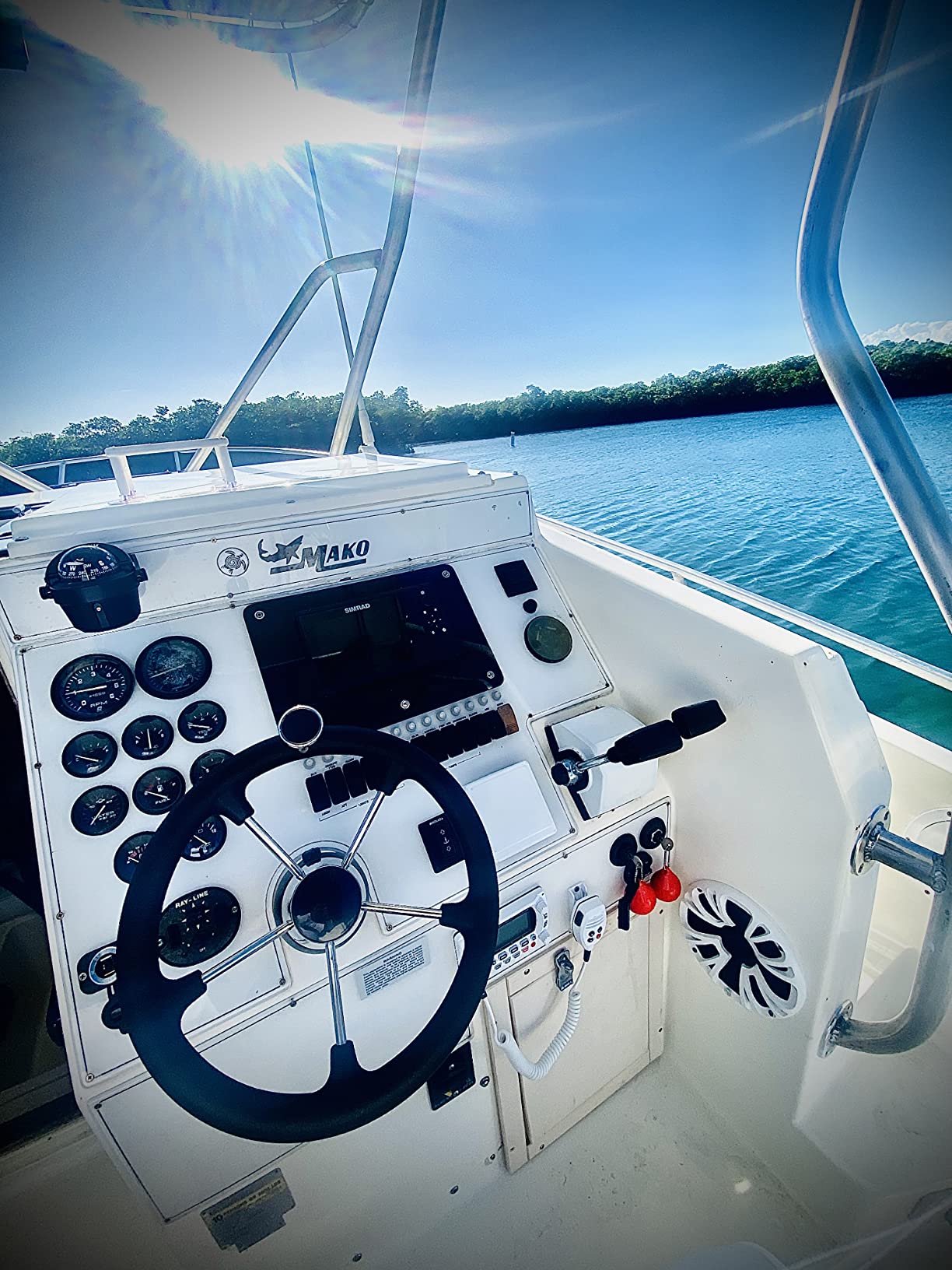 NovelBee 13-1/2 Inch Stainless Steel Boat Steering Wheel with Knob and Foam customer photo 2