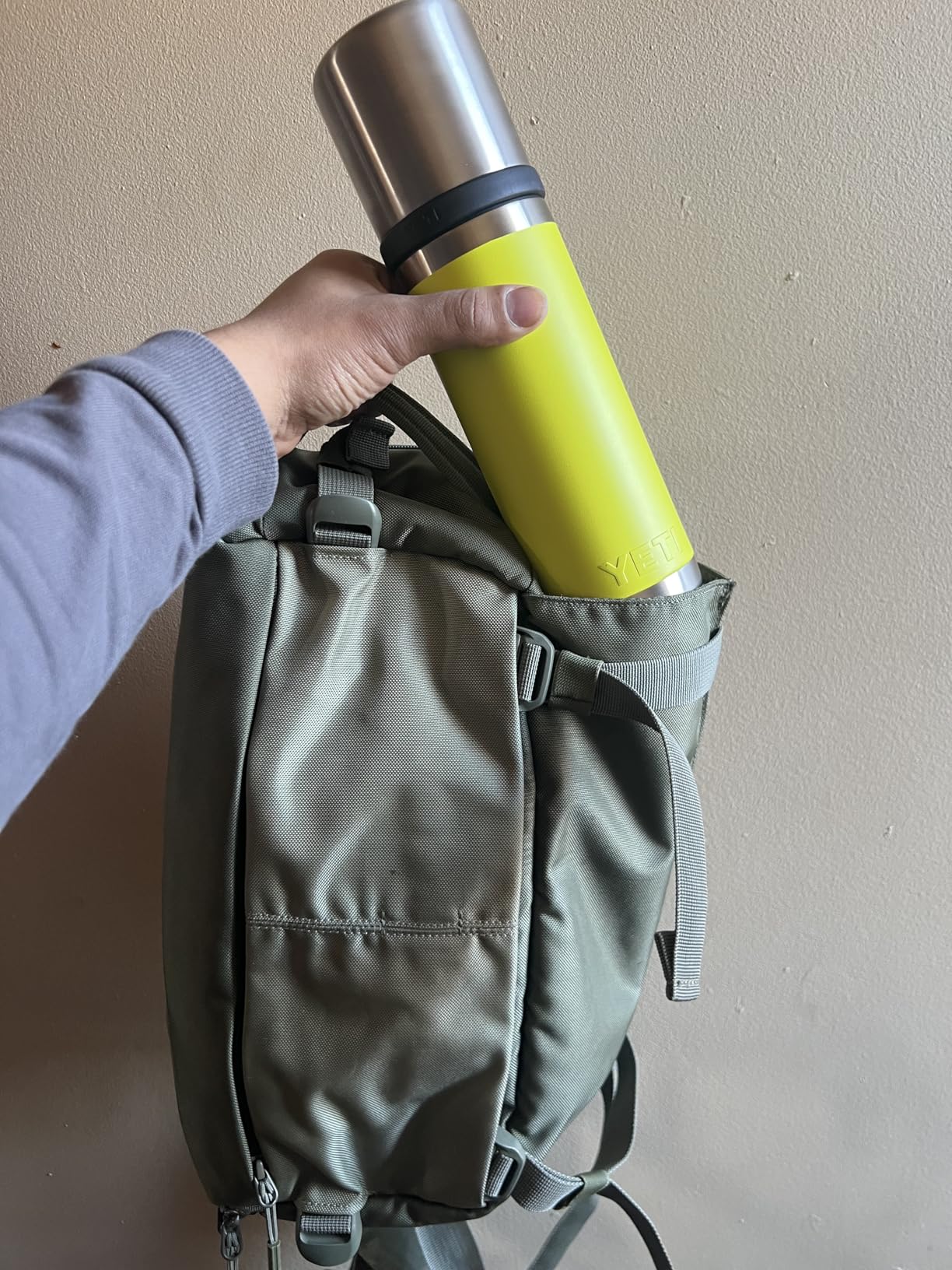 YETI Rambler 18 oz Bottle, Leakproof, Vacuum Insulated, Stainless Steel with Chug Cap, Stainless customer photo 2