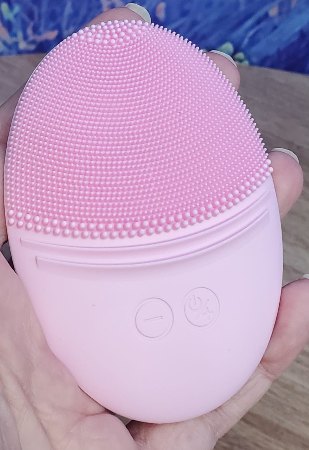EZBASICS Silicone Facial Cleansing Brush, IPX7 Waterproof, Pink customer photo 1