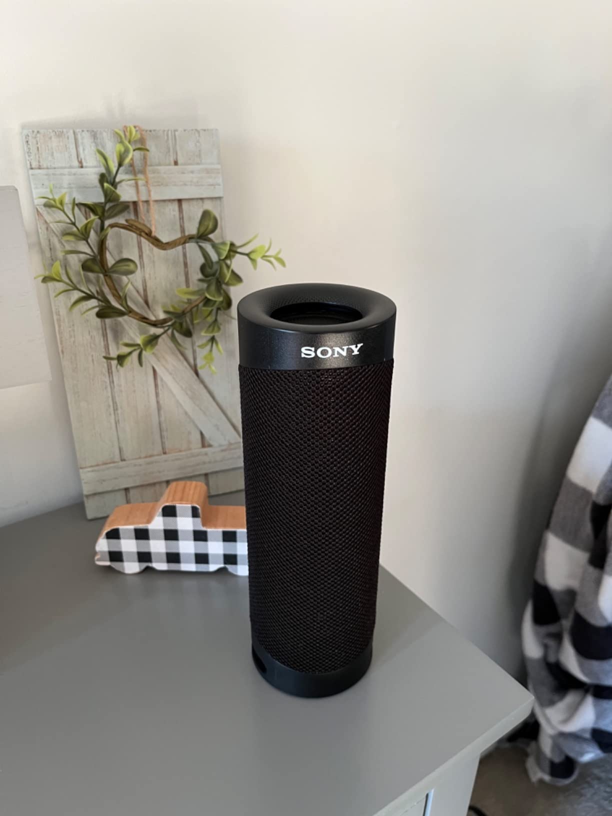 Sony SRS-XB23 EXTRA BASS Wireless Bluetooth Portable Lightweight Travel Speaker, IP67 Waterproof & Durable for Outdoor, 12 Hour Battery, USB Type-C, Removable Strap and Speakerphone, Black customer photo 1