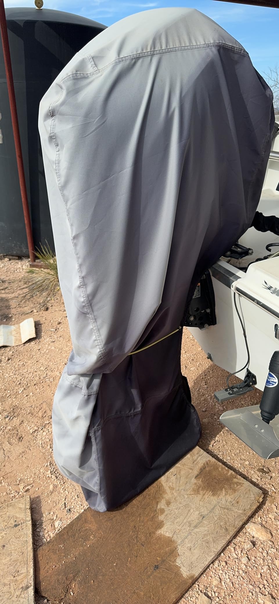 Boat Motor Covers 250-350 HP, Full Outboard Motor Cover, Black customer photo 2