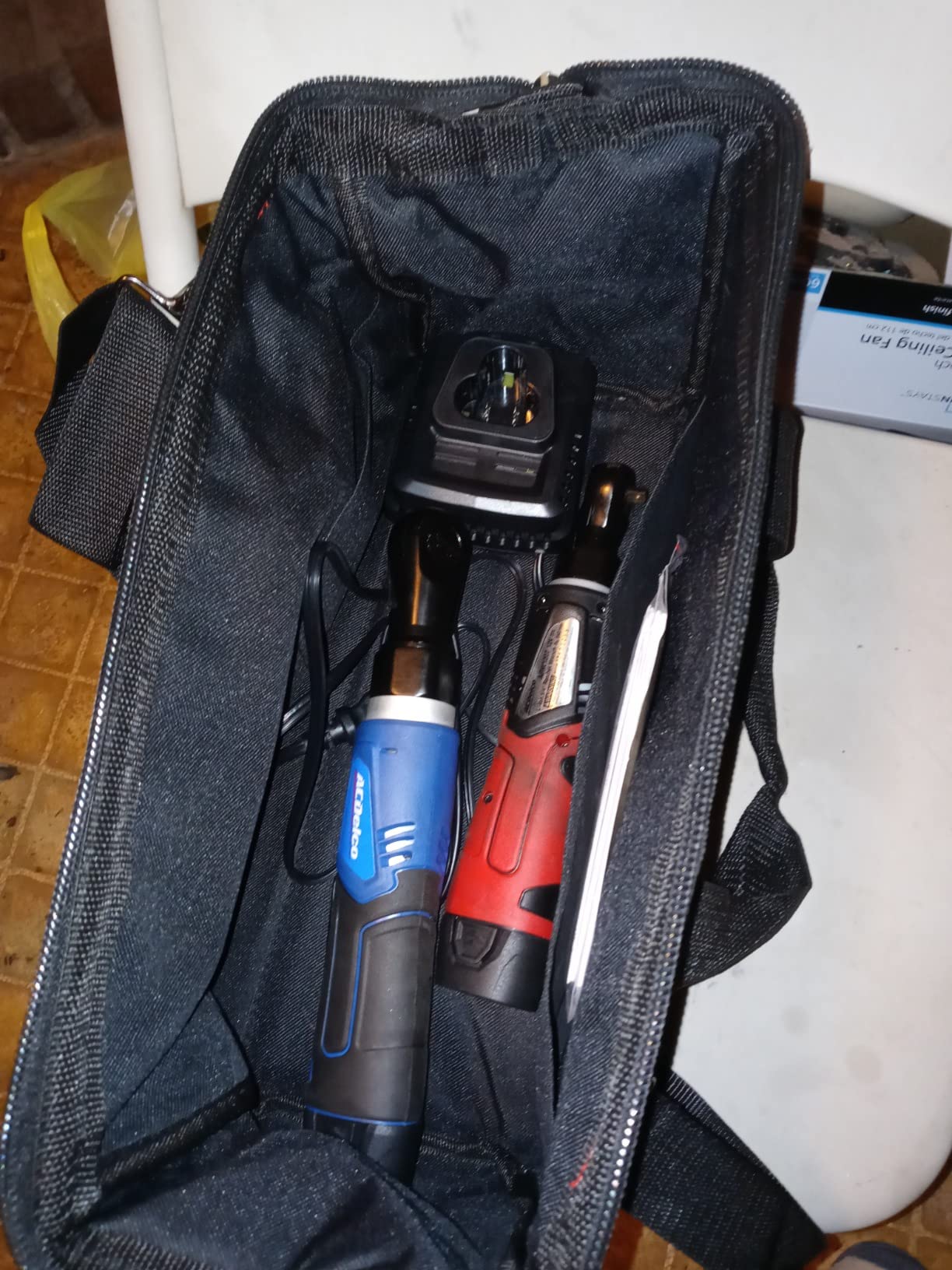 ACDelco ARW1209-K92 G12 Series 12V Li-ion Cordless ¼” & 3/8” Ratchet Wrench Combo Tool Kit with 2 Batteries and Canvas Bag customer photo 2