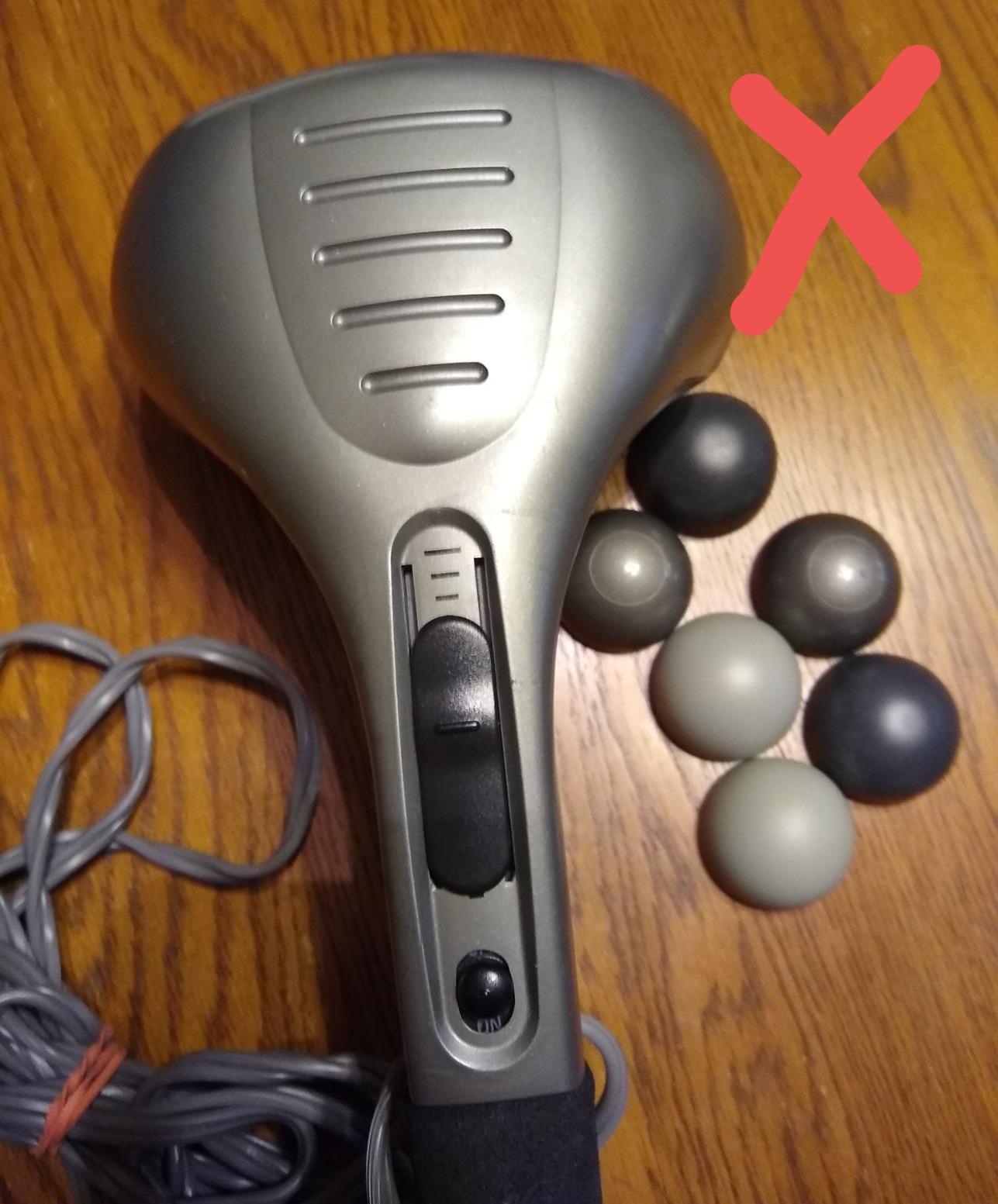MEGAWISE Handheld Percussion Massager for Back, 3600 RPM, 5 speeds, 7 Heads customer photo 1