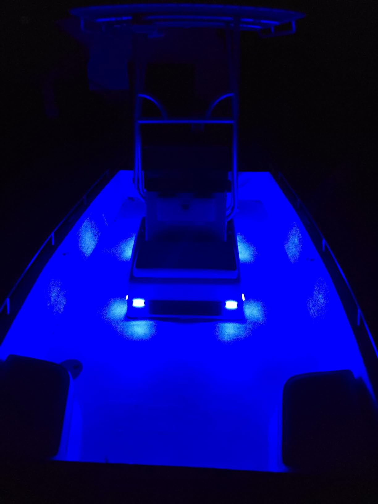 PSEQT LED Boat Interior Lights Marine Courtesy Light Strip Deck Transom Cockpit Navigation Lighting Waterproof for Fishing Pontoon Kayak Yacht Sailboat (Blue 10Pcs) customer photo 2