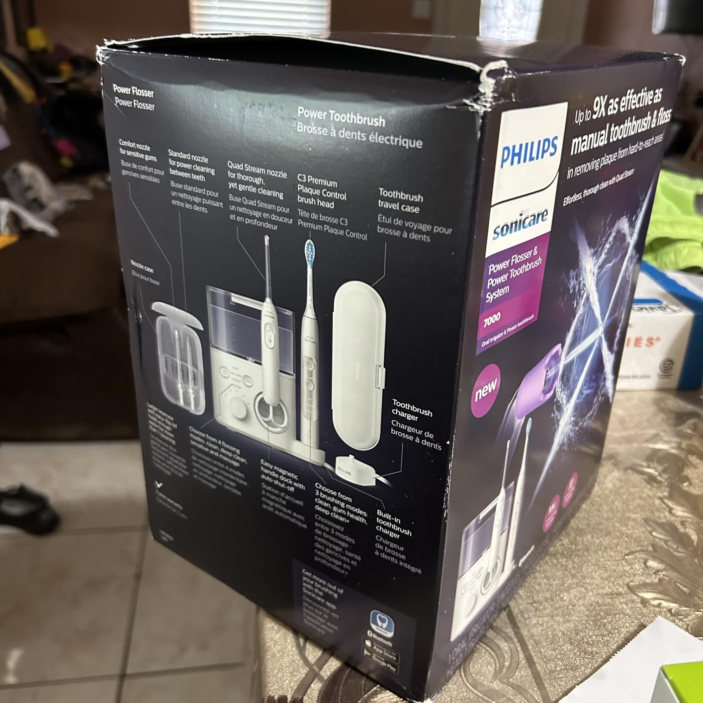 Philips Sonicare Countertop Power Flosser & Toothbrush System 7000, White customer photo 2