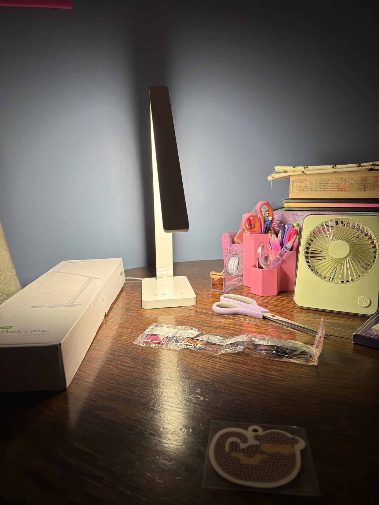 Lepro LED Desk Lamp 9.5W 800lm, Metal Desk Light for Home Office, White customer photo 2
