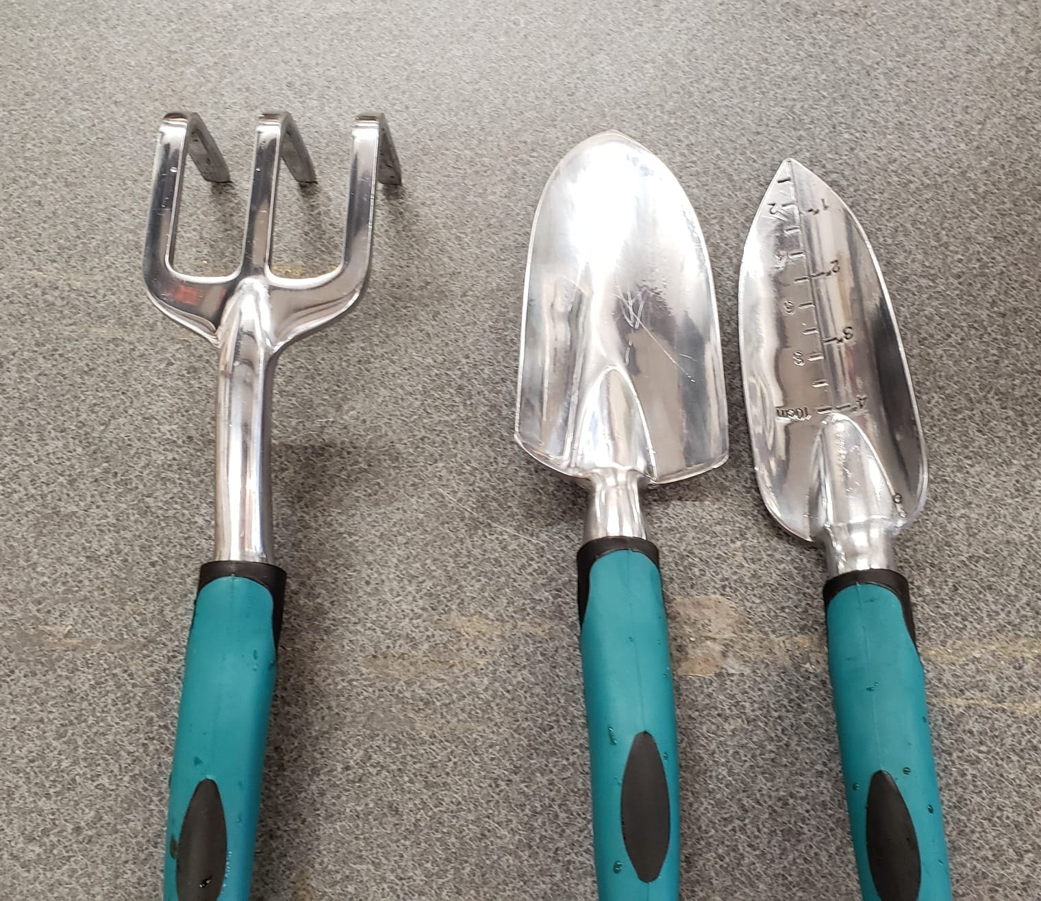 FANHAO Garden Tools Set, 3 Piece Heavy Duty Gardening Tools Cast Aluminum with Soft Rubberized Non-Slip Handle, Durable Garden Hand Tools Garden Gifts for Men Women customer photo 1