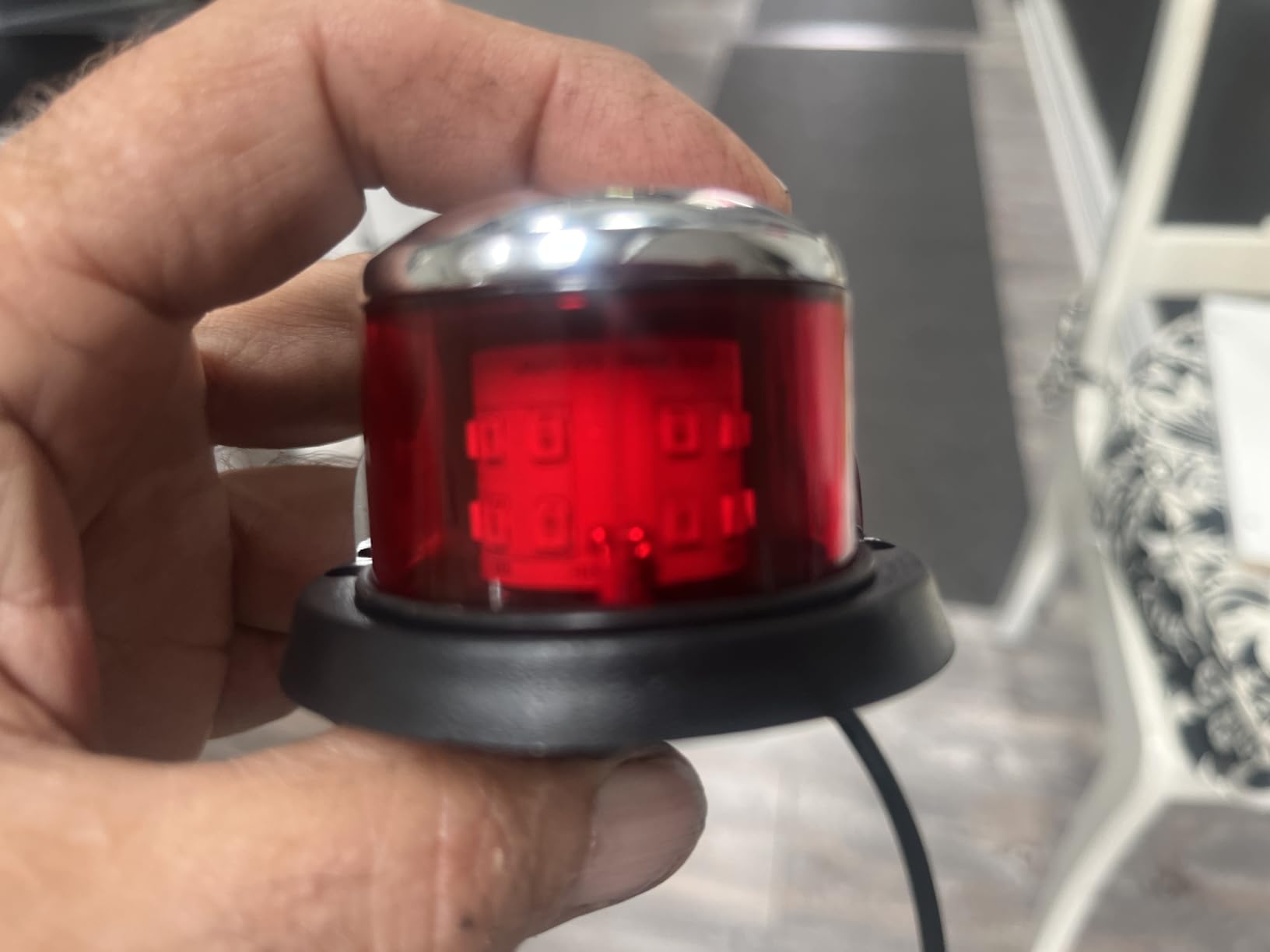 LED Boat Navigations Light Marine Red and Green Bow Light (Silver) customer photo 1