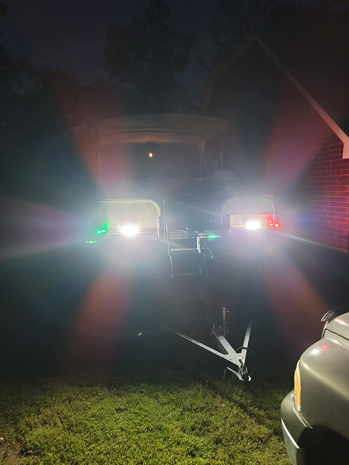 LED Boat Navigations Light Marine Red and Green Bow Light (Silver) customer photo 2