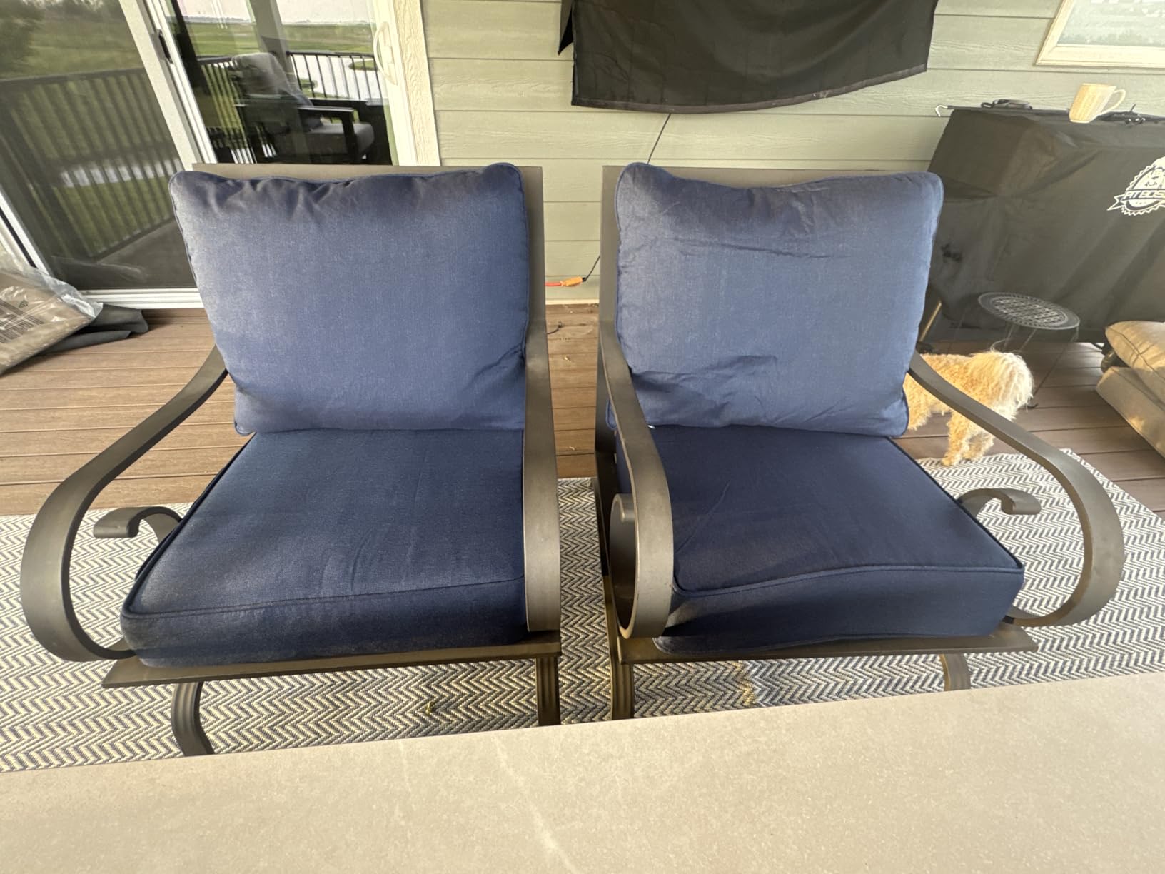 Honeycomb Outdoor Heritage Deep Seat Cushion for Patio Furniture, 24 x 23 customer photo 2