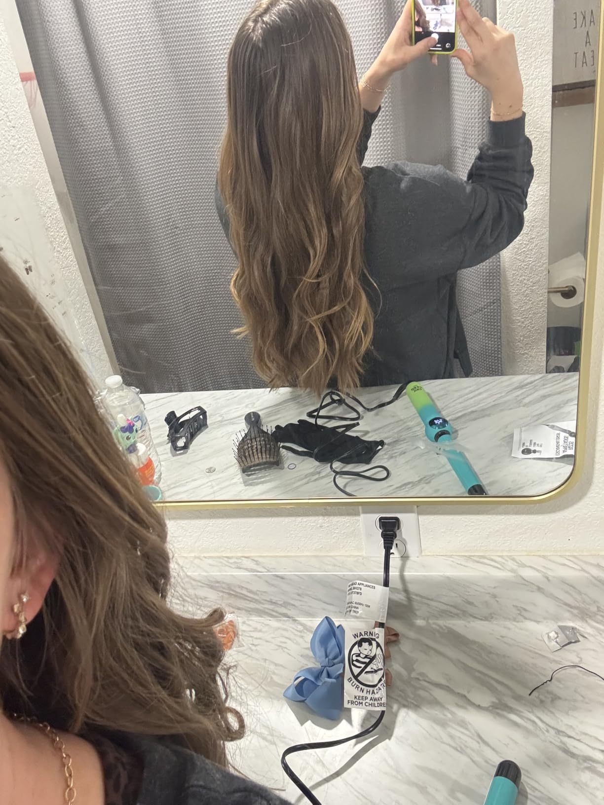 Bed Head Rock N' Waver Digital Tapered Curling Wand | Natural-Looking, Textured Waves, (3/4-1 in) customer photo 2