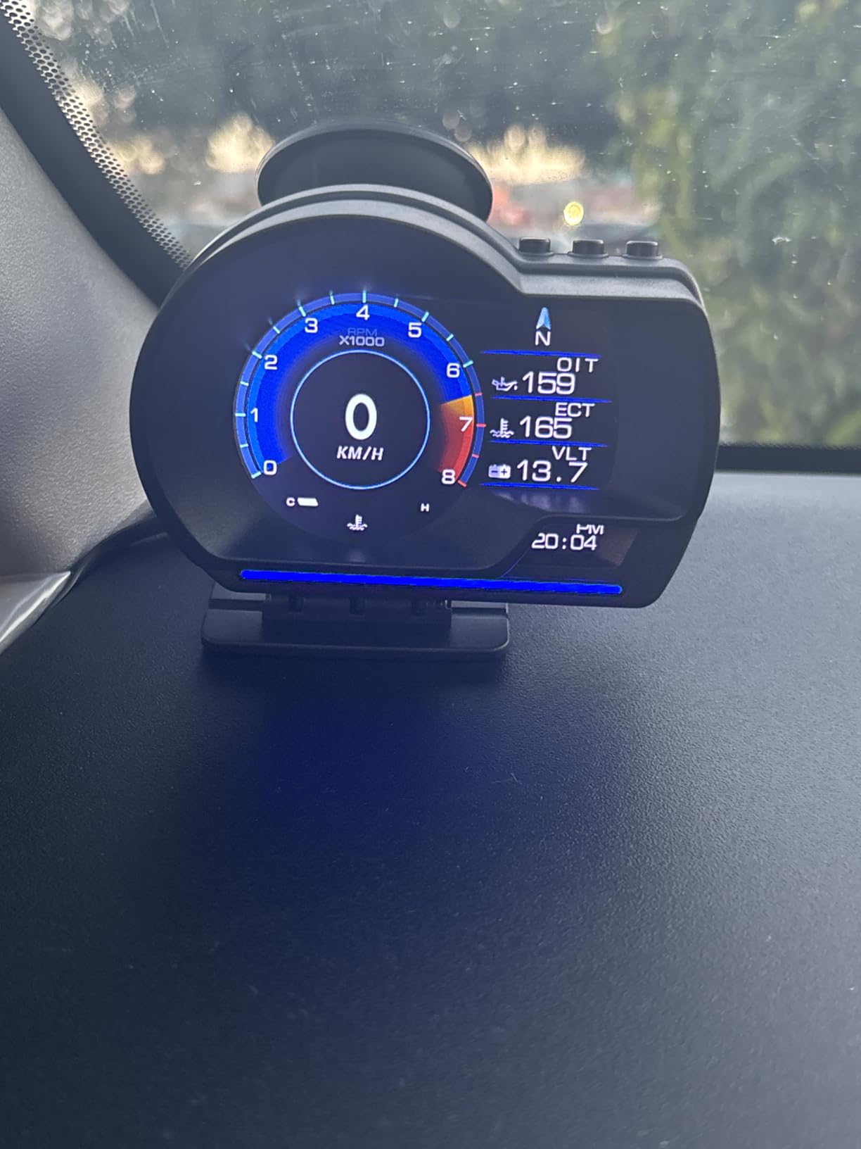 wiiyii OBD2 Gauge Display Head Up Display for Cars, Speedometer for Car P6 customer photo 2