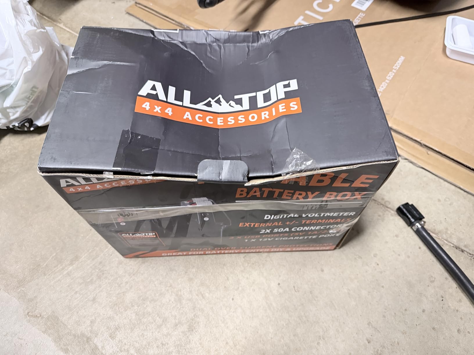 ALL-TOP Smart Battery Box, 12V Marine Case w/ 50AMP Connectors, Multi Ports & Circuit Breaker for Trolling Motor, RV & Solar Panel, Battery Not Included customer photo 1