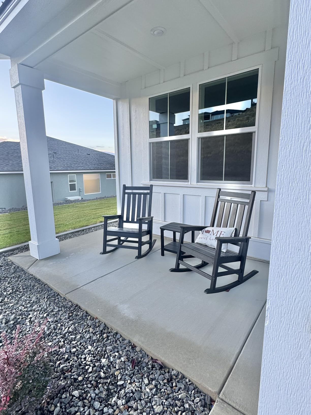 SERWALL Adirondack Table Outdoor Side Table- Blue customer photo 1