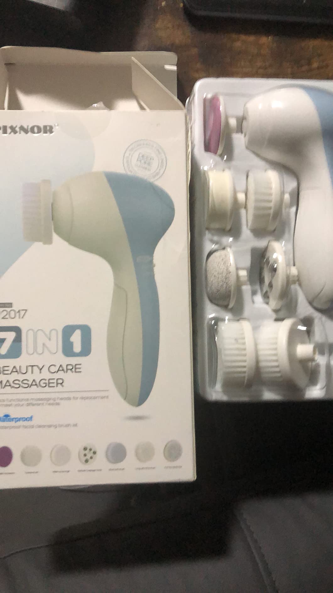 COSLUS Facial Cleansing Brush Face Scrubber, Upgrade Set, Blue customer photo 2