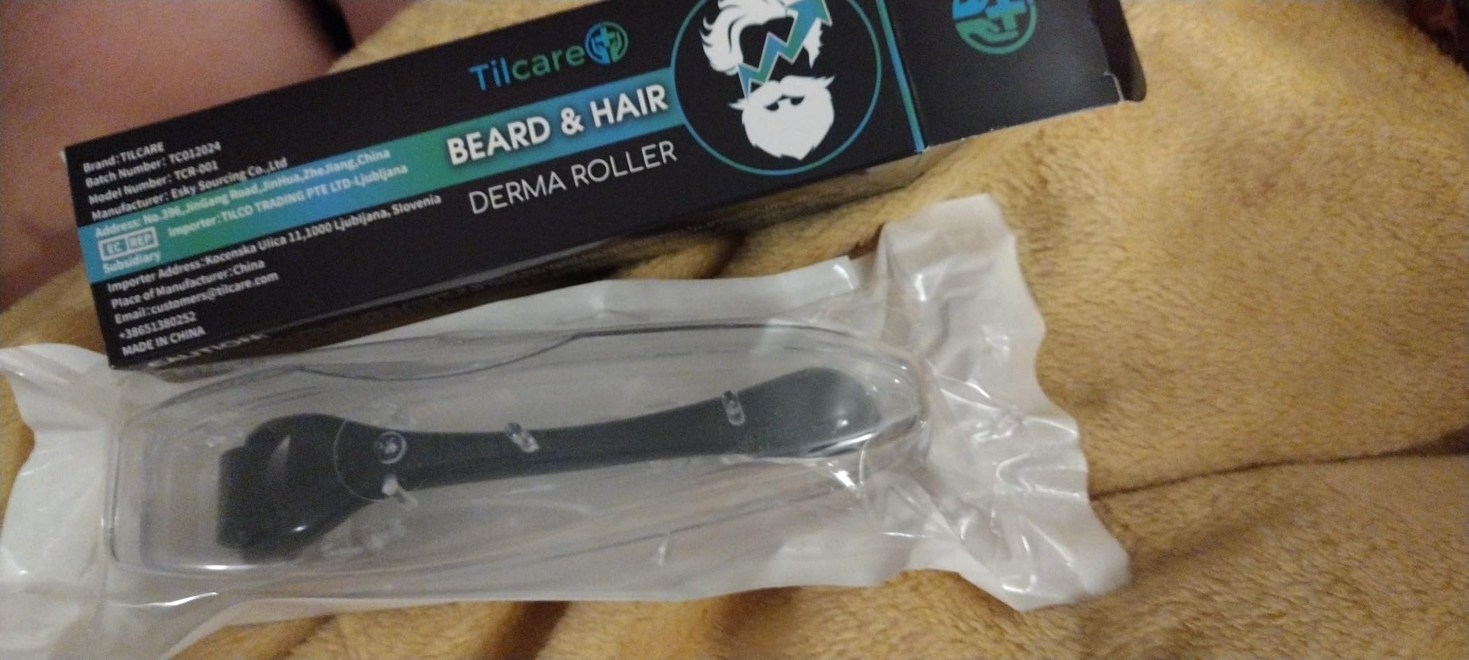 Beard and Hair Derma Roller (1Pack) by Tilcare - Sterile Titanium Derma Roller 0.25mm customer photo 1