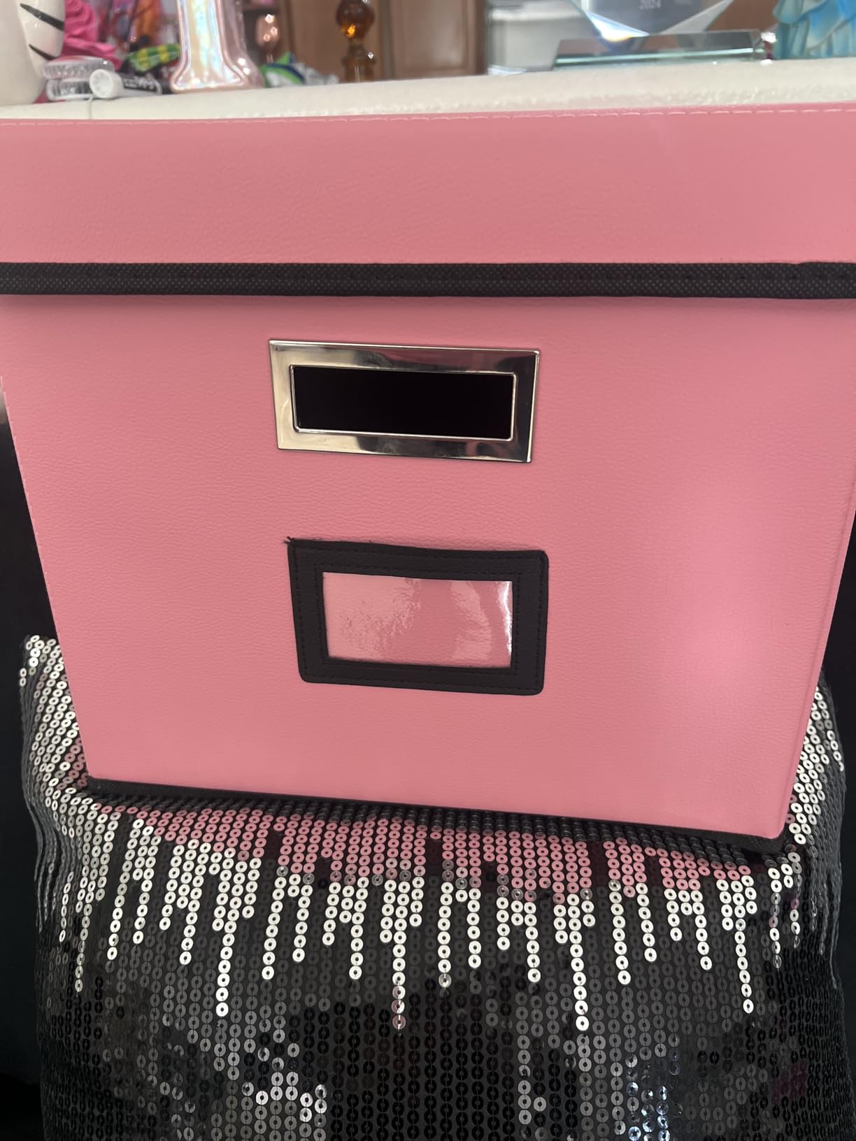 File Organizer Box with Lids, Collapsible File Folder Organizer customer photo 1