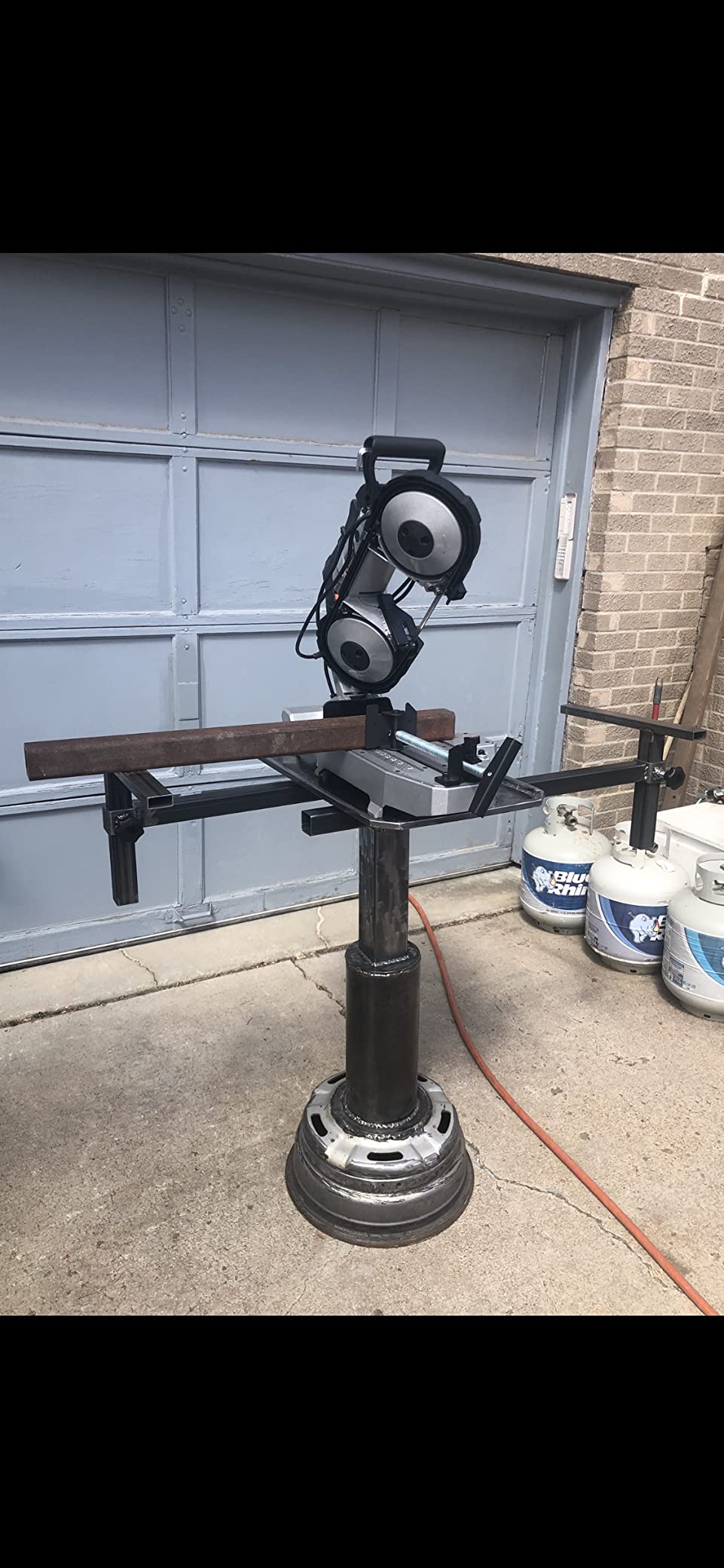 MAXXT Band Saw with Lightweight Aluminum Base, 10 Amp 5 Inch Deep Cut Bandsaw, Variable Speed Handheld Automatic Multipurpose Cut with Carrying Wheels Portable Metal Saw, Band Saws for Metal Wood customer photo 1