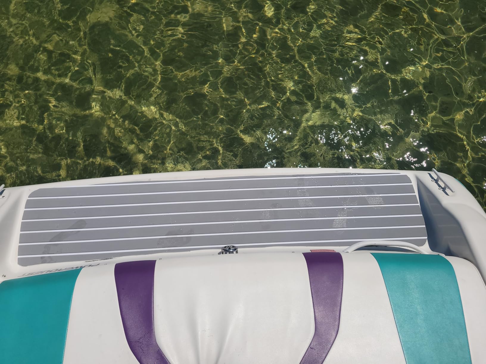 FOCEAN Boat Flooring EVA Foam Boat Decking Faux Teak Marine Flooring Marine Mat Sheet for Motorboat Jon Boats Bass Boat RV Kayak, 94.5