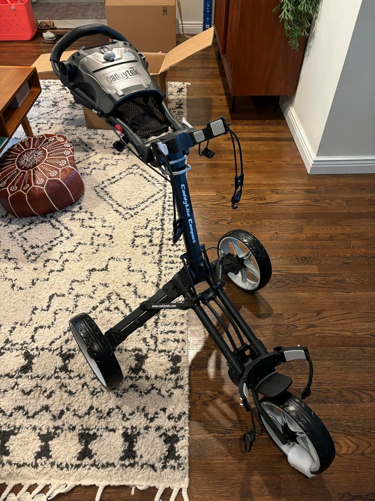 Caddytek CaddyLite Compact 3-Wheel Golf Push Cart, Lightweight Aluminum Item Highlight customer photo 1