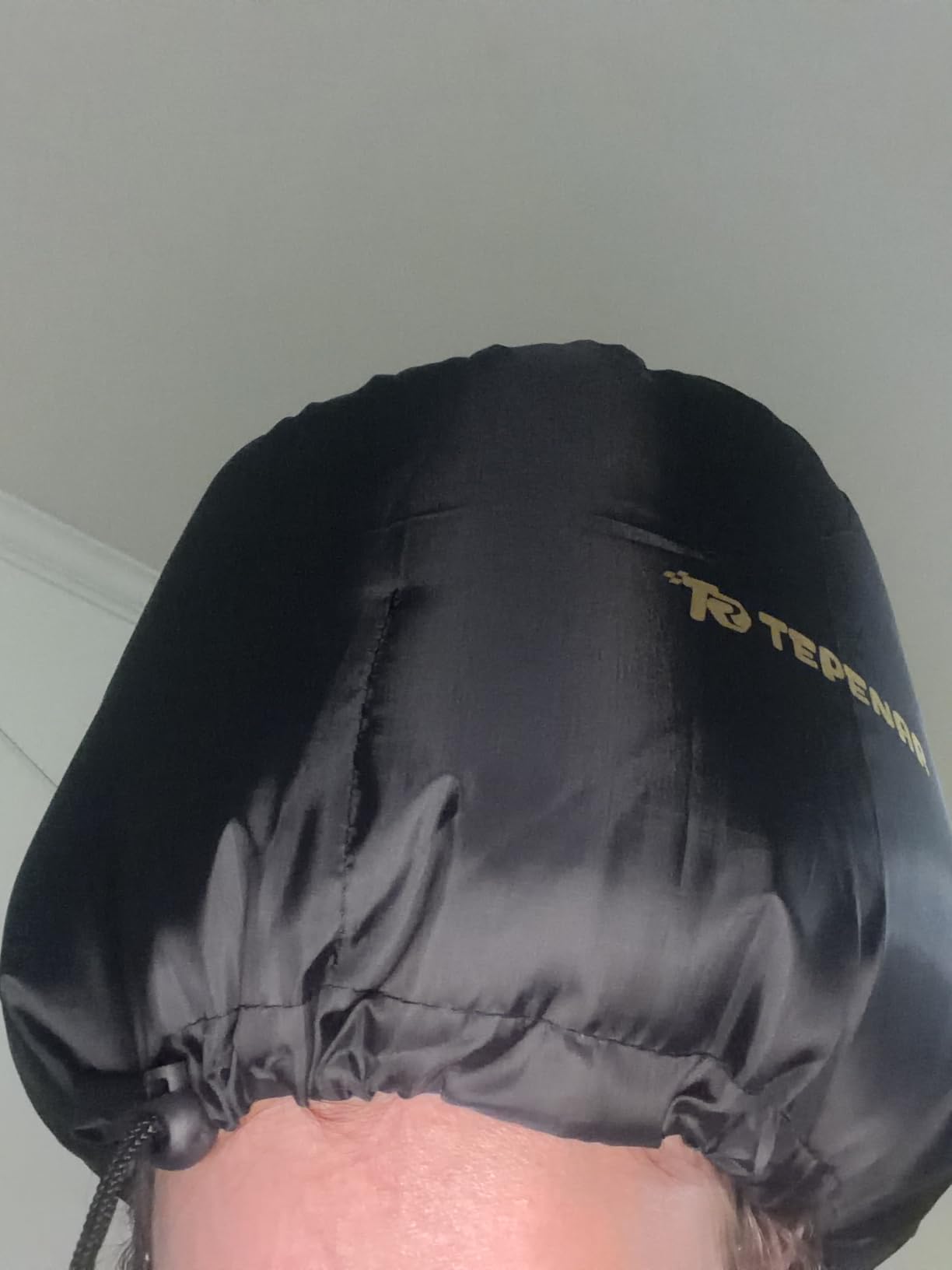 TEPENAR Hair Dryer Bonnet Attachment: Upgraded Extra Large Hooded Dryer Adjustable Hair Dryer Caps - Easy to Use for Natural Curly Textured Hair Care Styling Fast Drying - Black customer photo 1