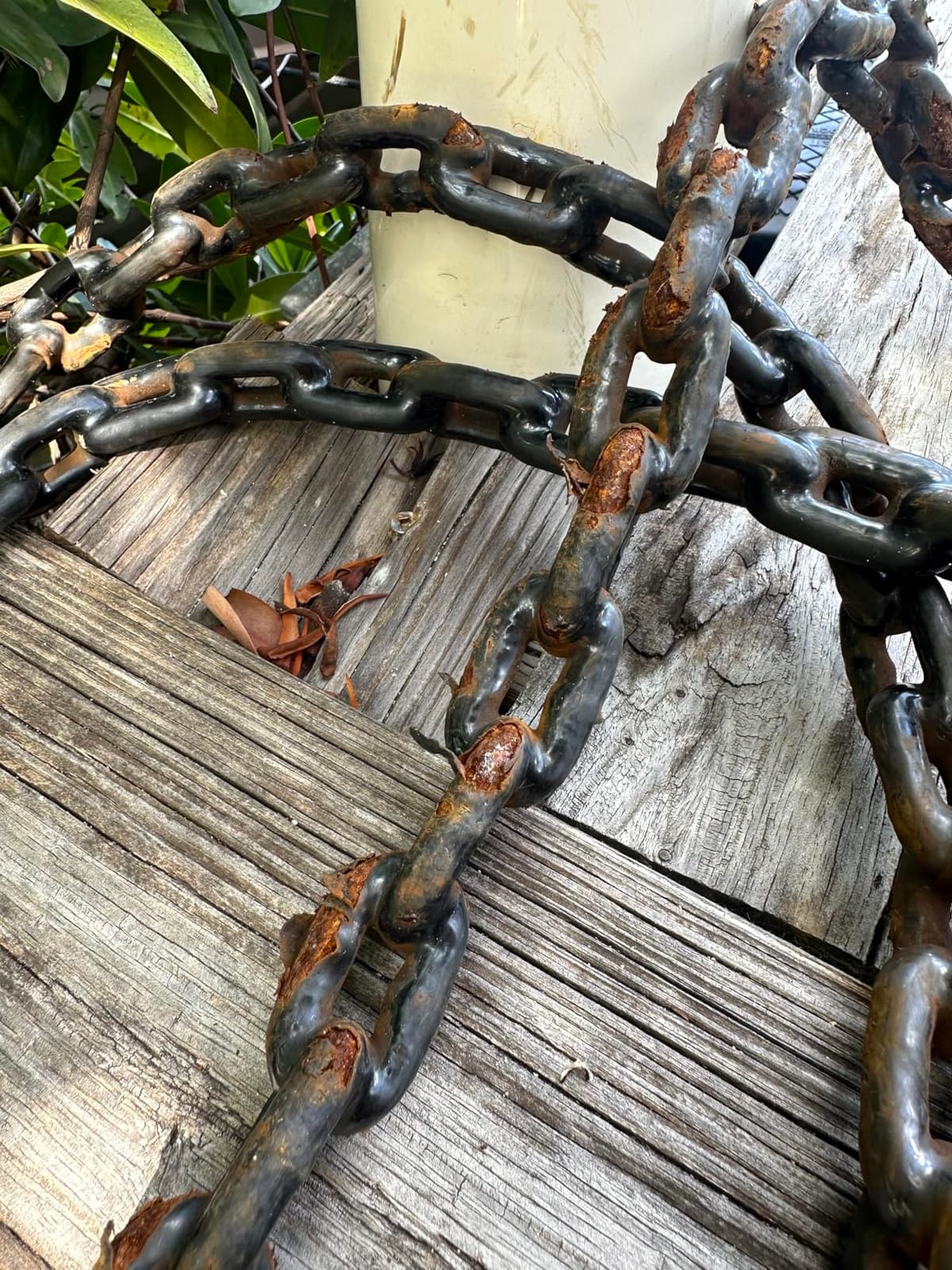 PVC Coated Boat Anchor Chain with Stainless Steel Shackles 4Foot/ 5Foot/ 6Foot/ Black/White customer photo 2