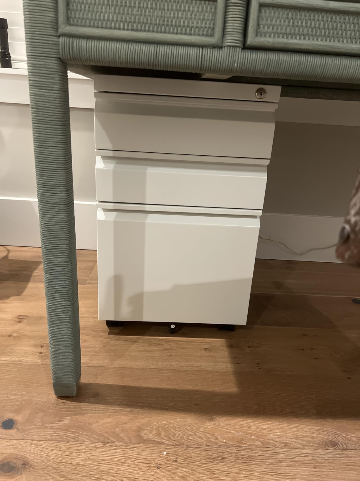 DEVAISE 3 Drawer File Cabinet with Lock, Fully Assembled Except Casters customer photo 2