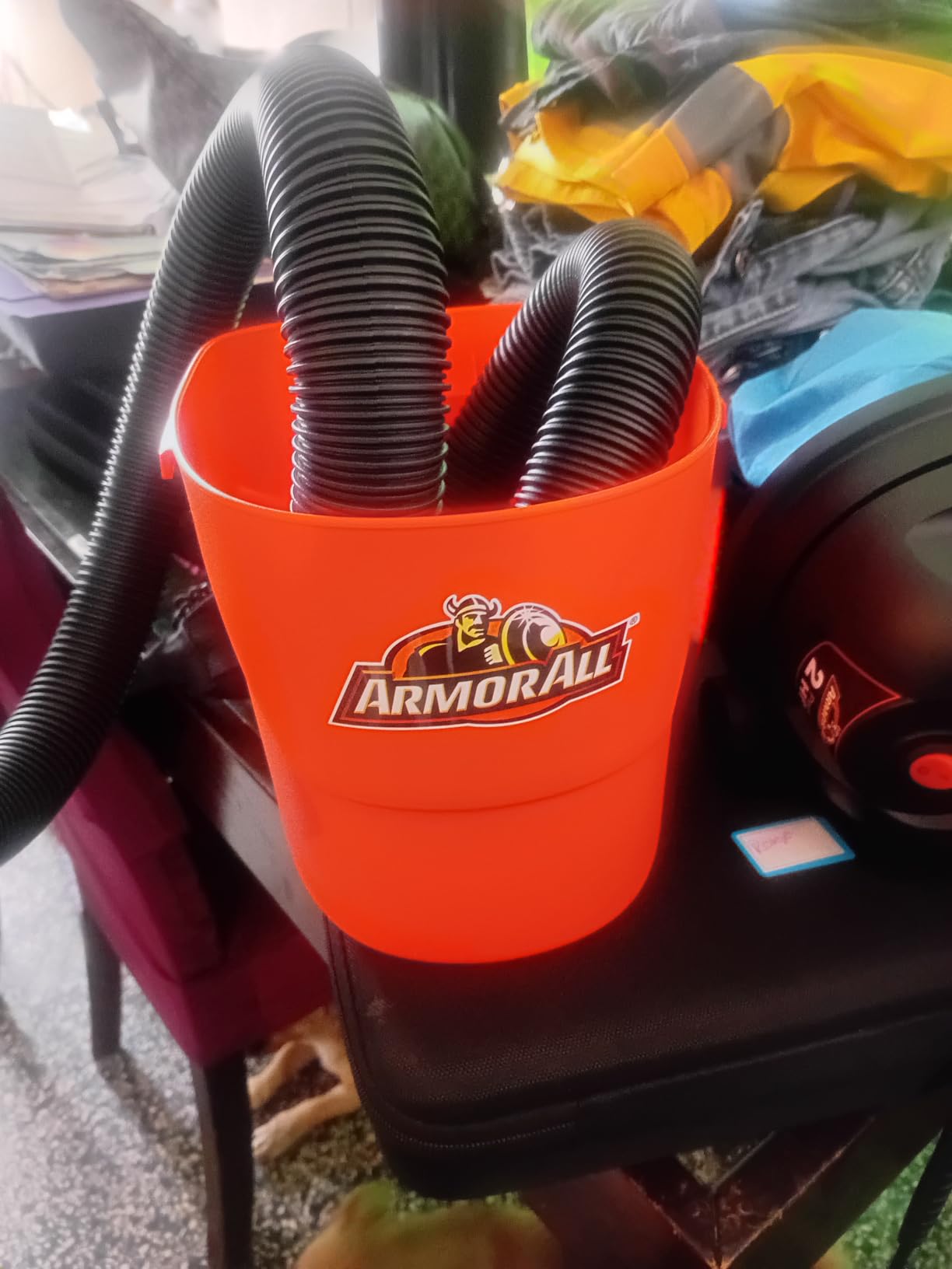 Armor All® AA155 1.5-Gallon 2 Peak HP Portable Wet/Dry Vacuum, Orange customer photo 2