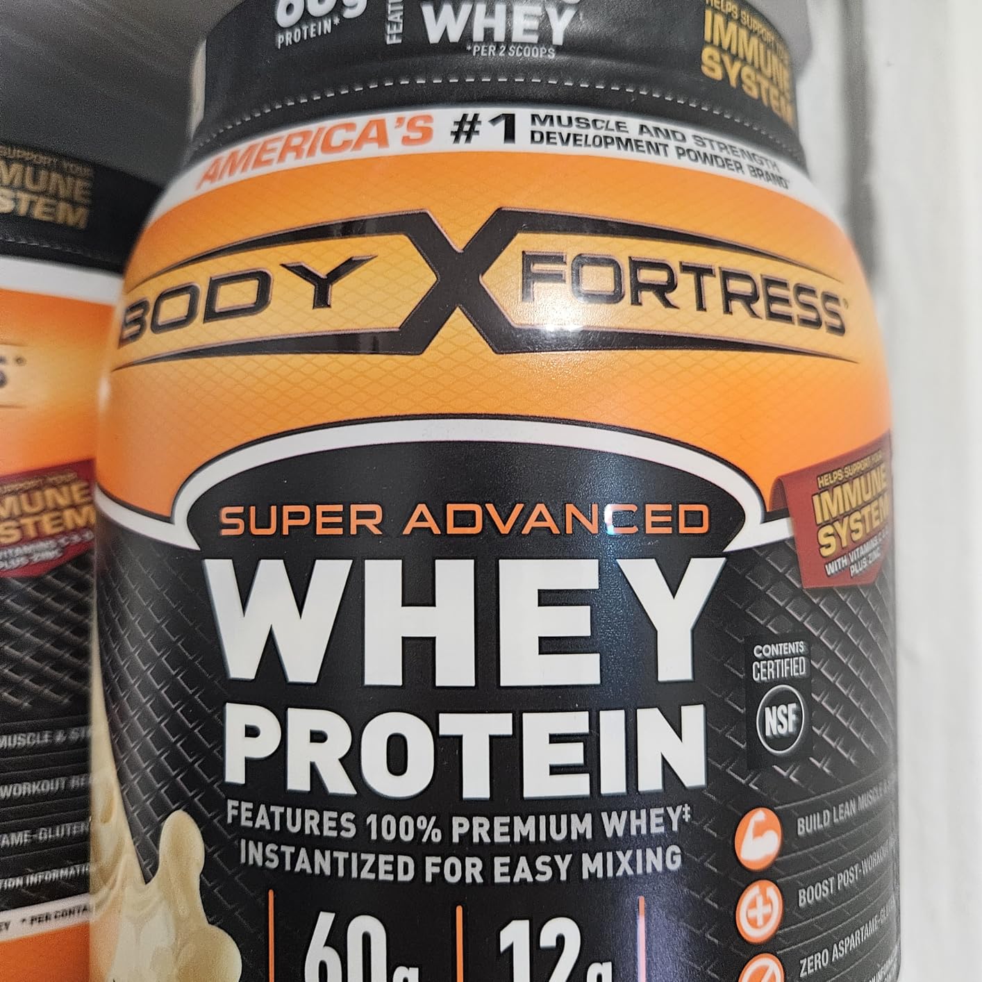 Body Fortress Super Advanced Whey Protein Powder, Vanilla, 1.74lbs customer photo 1