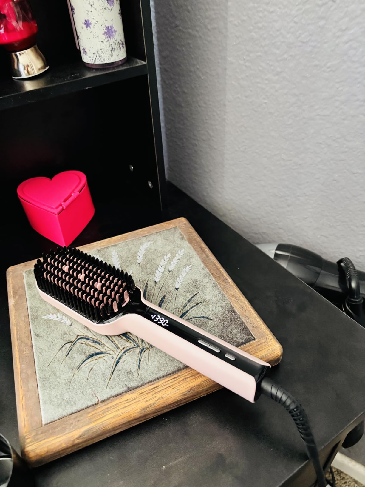 TYMO Hair Straightener Brush - Ionic Plus Straightening Brush for Women customer photo 2