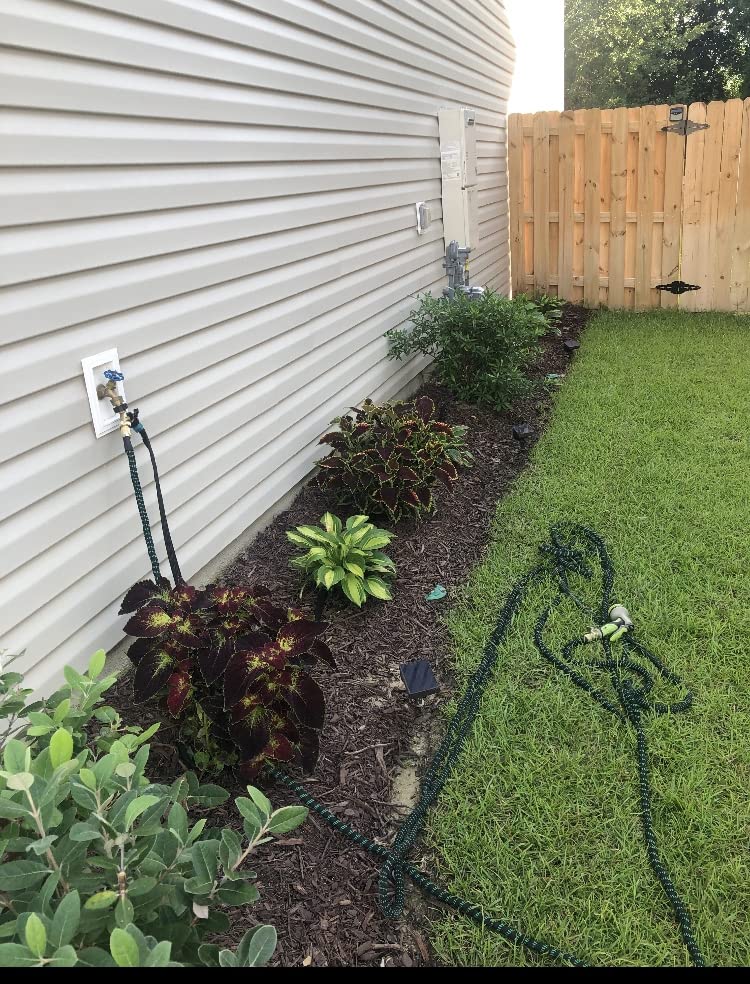 LINEX Flat Soaker Hose 100 ft for Garden Beds, 1/2'' x 50 ft 2 Pack Drip Irrigation Hoses Save Water 80% Heavy Duty for Vegetable customer photo 1