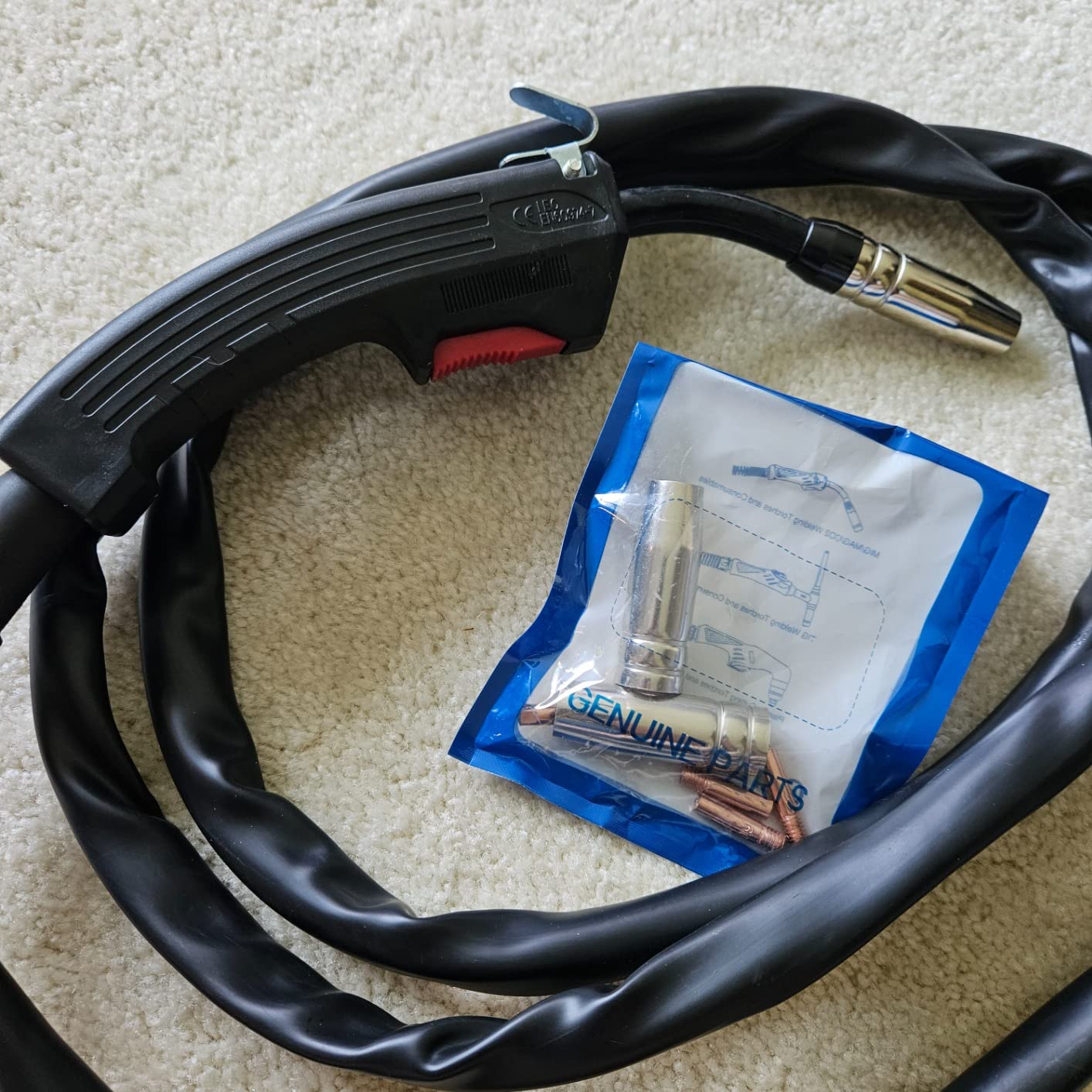 ‌GZ GUOZHI 140A MIG Welder,3-in-1 MIG Welder with FLUX MIG/ARC/Lift TIG Multi-Process,110V Welding Machine,110V Flux Core Welder with Welding Gun(black) customer photo 1