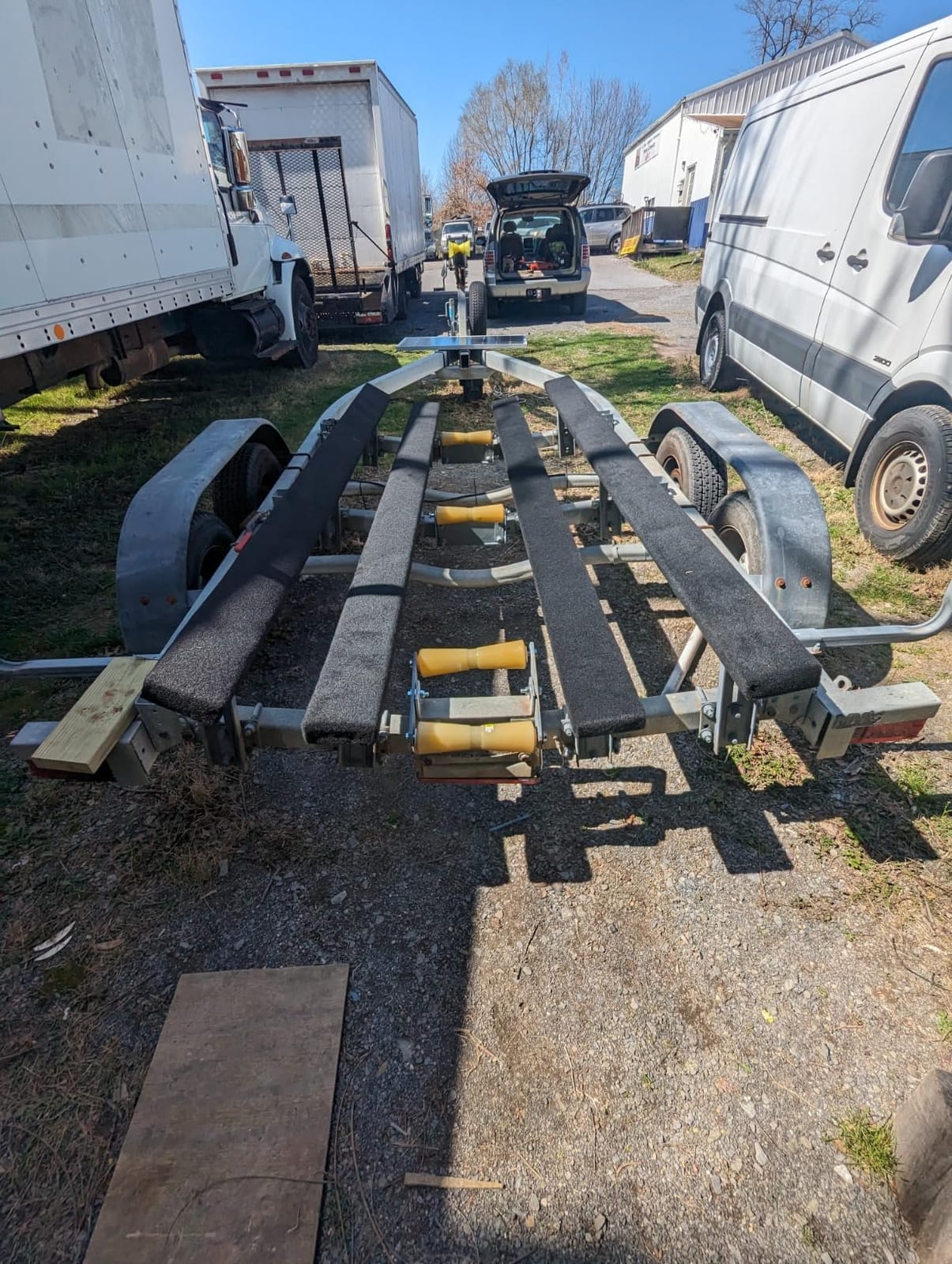 Boat Trailer Bunk Carpet Black, 13ft x 9in or 12in Roll, 1/4