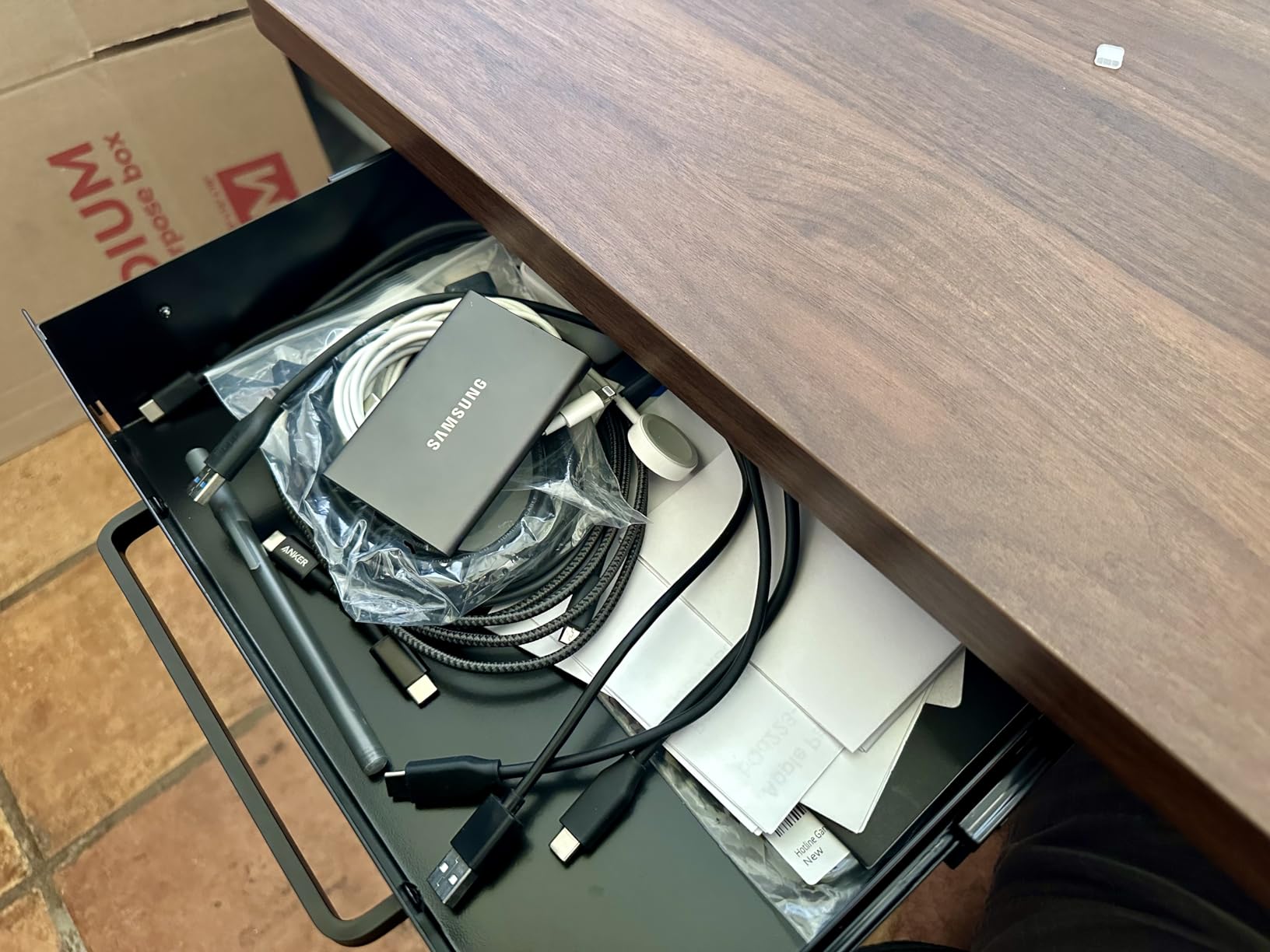 VIVO Black 13 x 9 in Under Desk Storage Drawer, DESK-DR1H-B customer photo 1