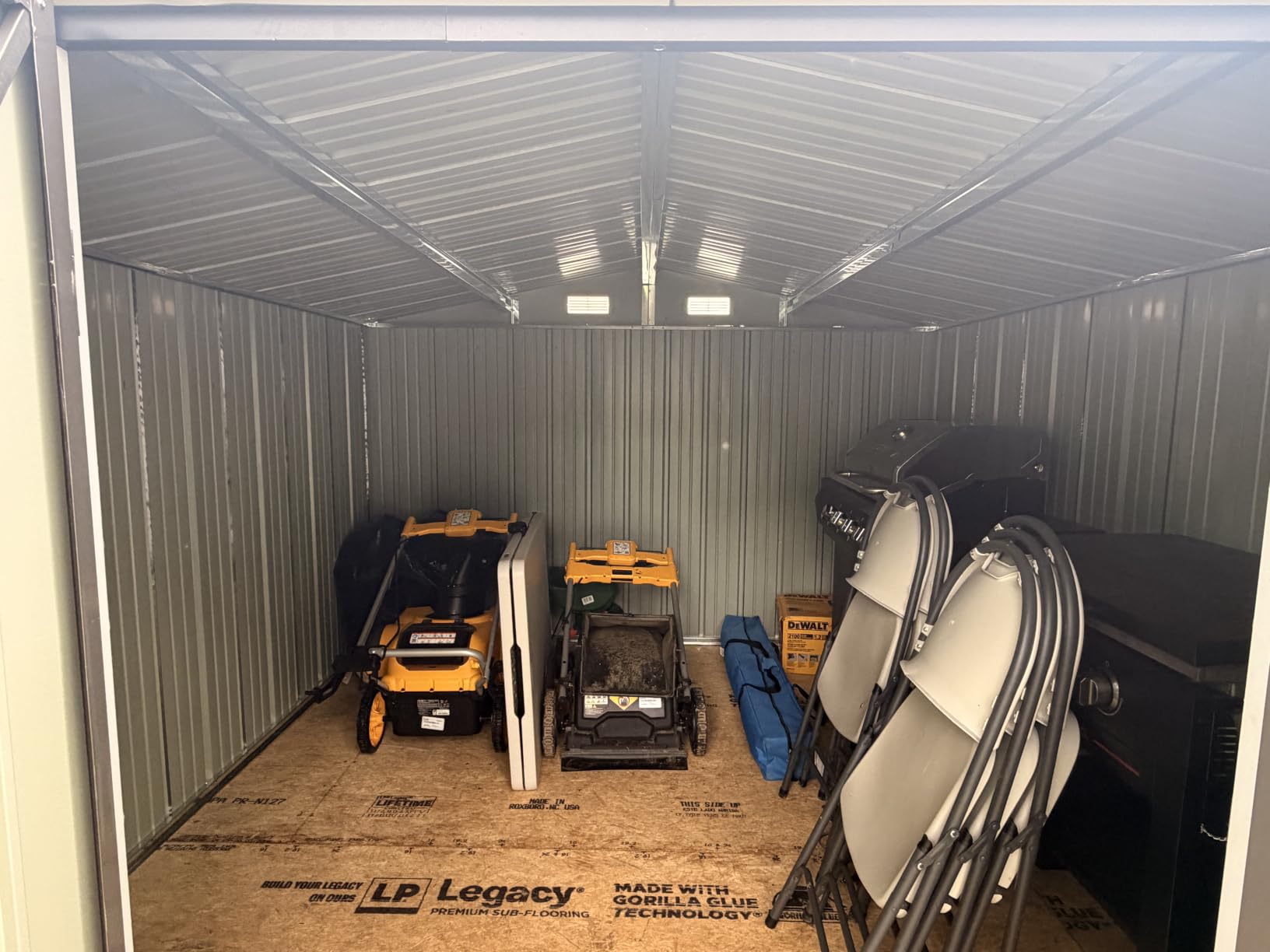 Patiowell 10x10 FT Metal Storage Shed, Grey customer photo 1
