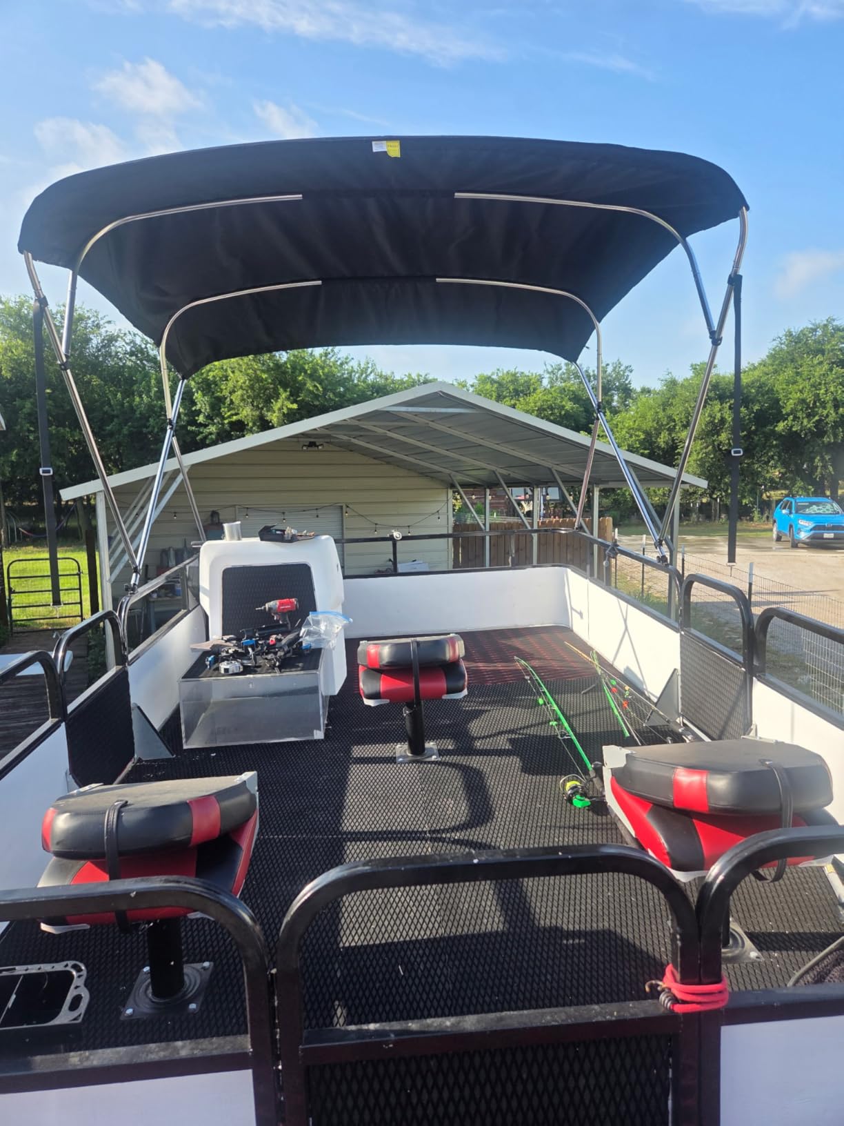 Fullfire Boat Flooring - EVA Foam Boat Decking - Marine Mat Self-Adhesive Flooring Sheet Marine Carpet for Motorboat Yacht Kayak RV customer photo 2