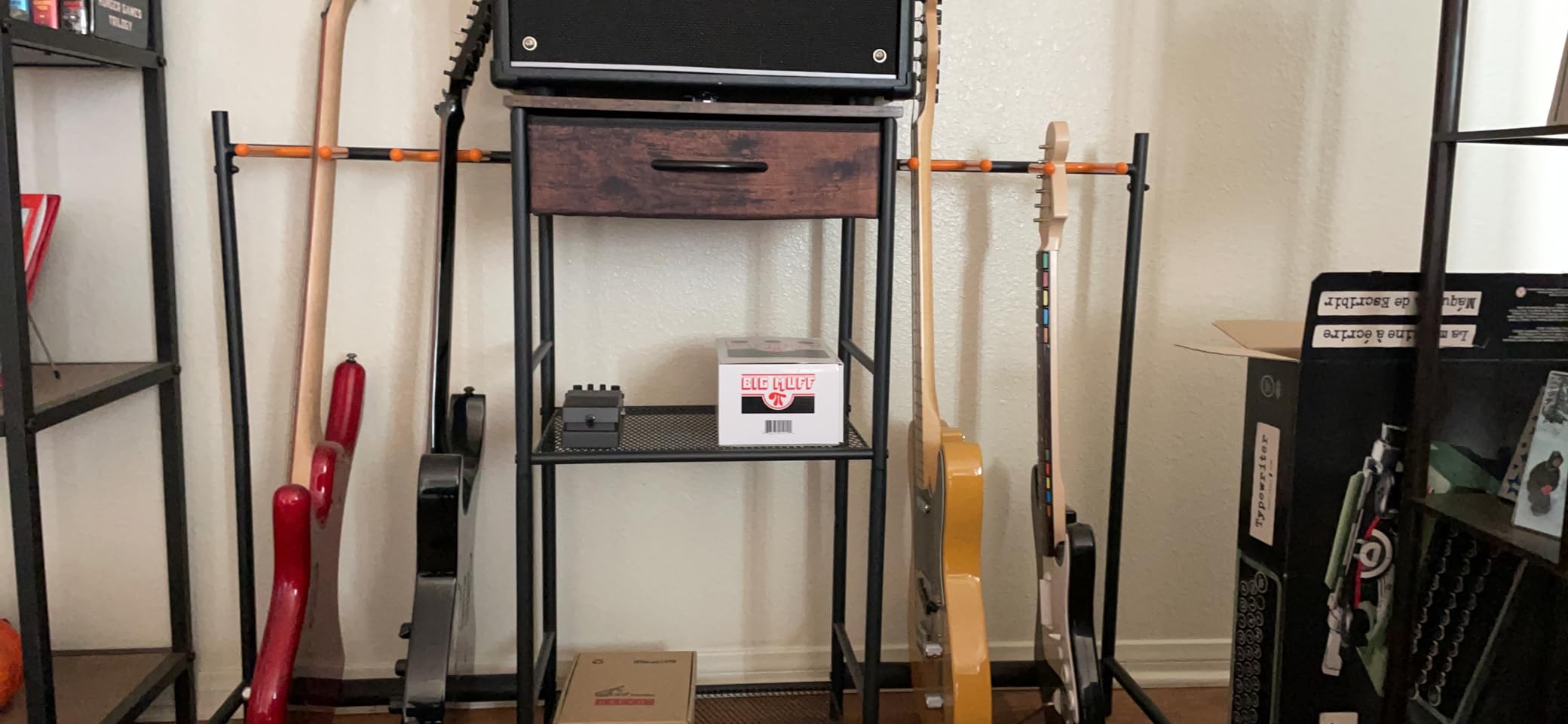 4 Tier Adjustable Multi Electric Guitar Stand for Home Music Studio customer photo 2