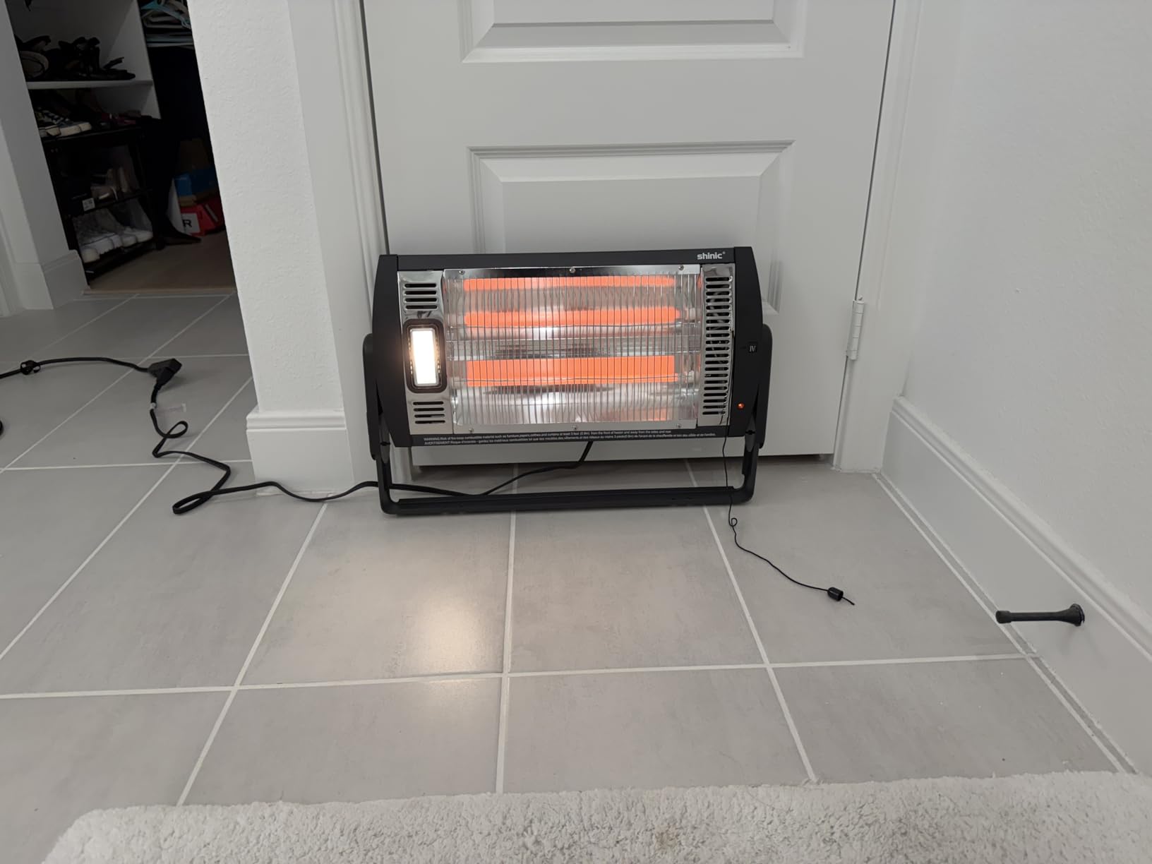 Shinic 2-Pack 120V Electric Garage Heater,1500W/750W Ceiling Mounted Heater customer photo 1